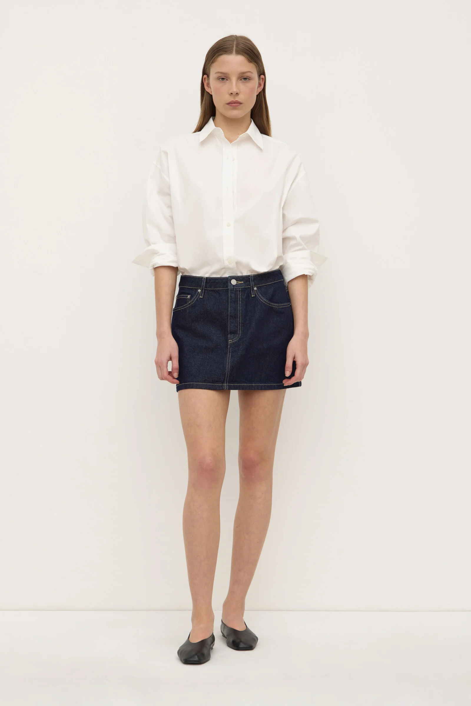 Callista Denim Mini Skirt