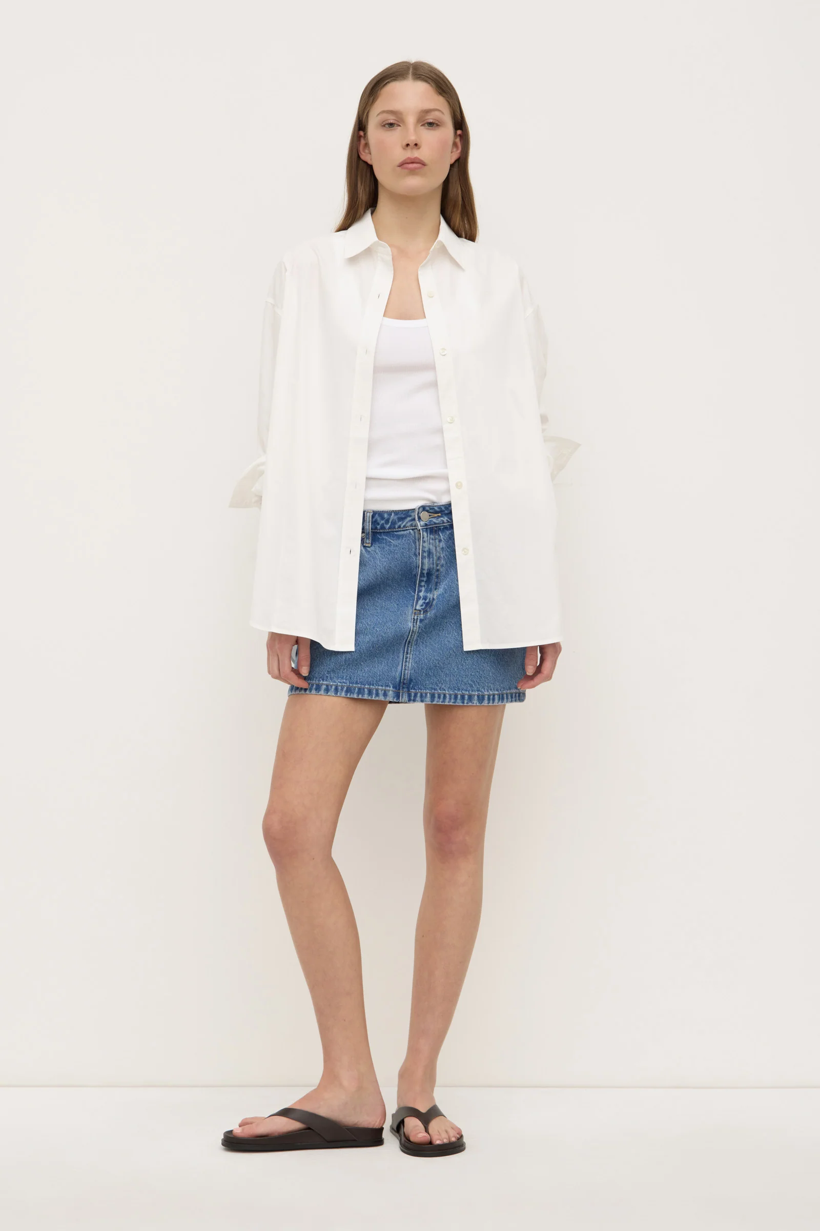 Callista Denim Mini Skirt