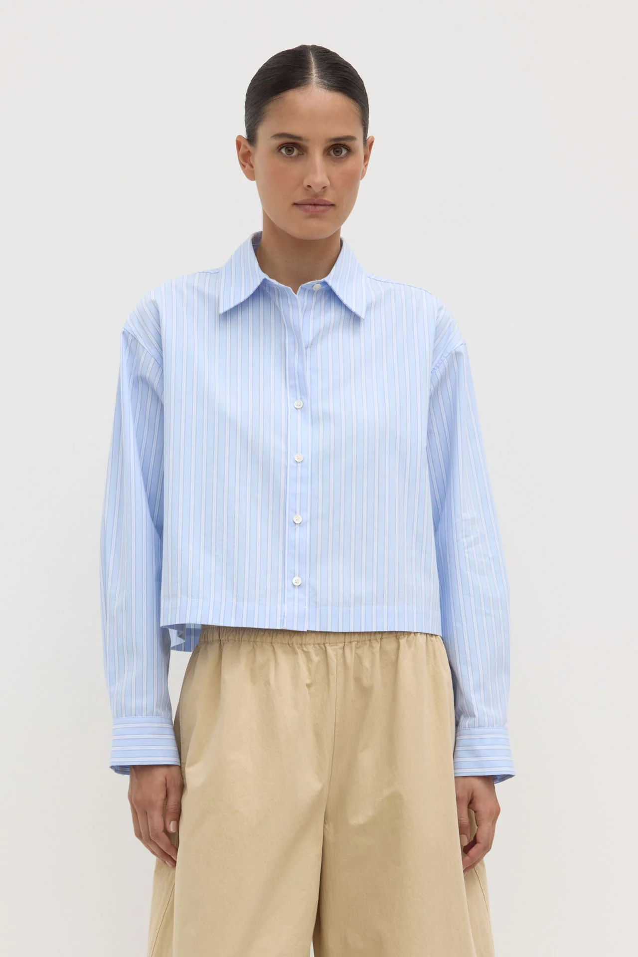 Tessa Poplin Cropped Shirt