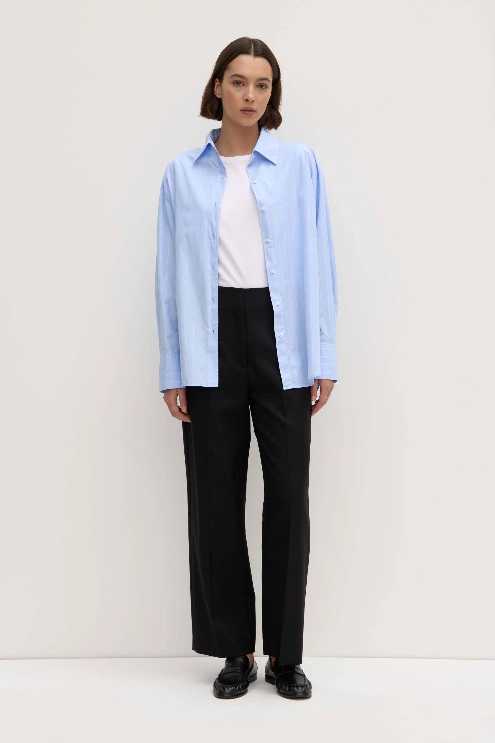 Womens Otis Poplin Stripe Shirt