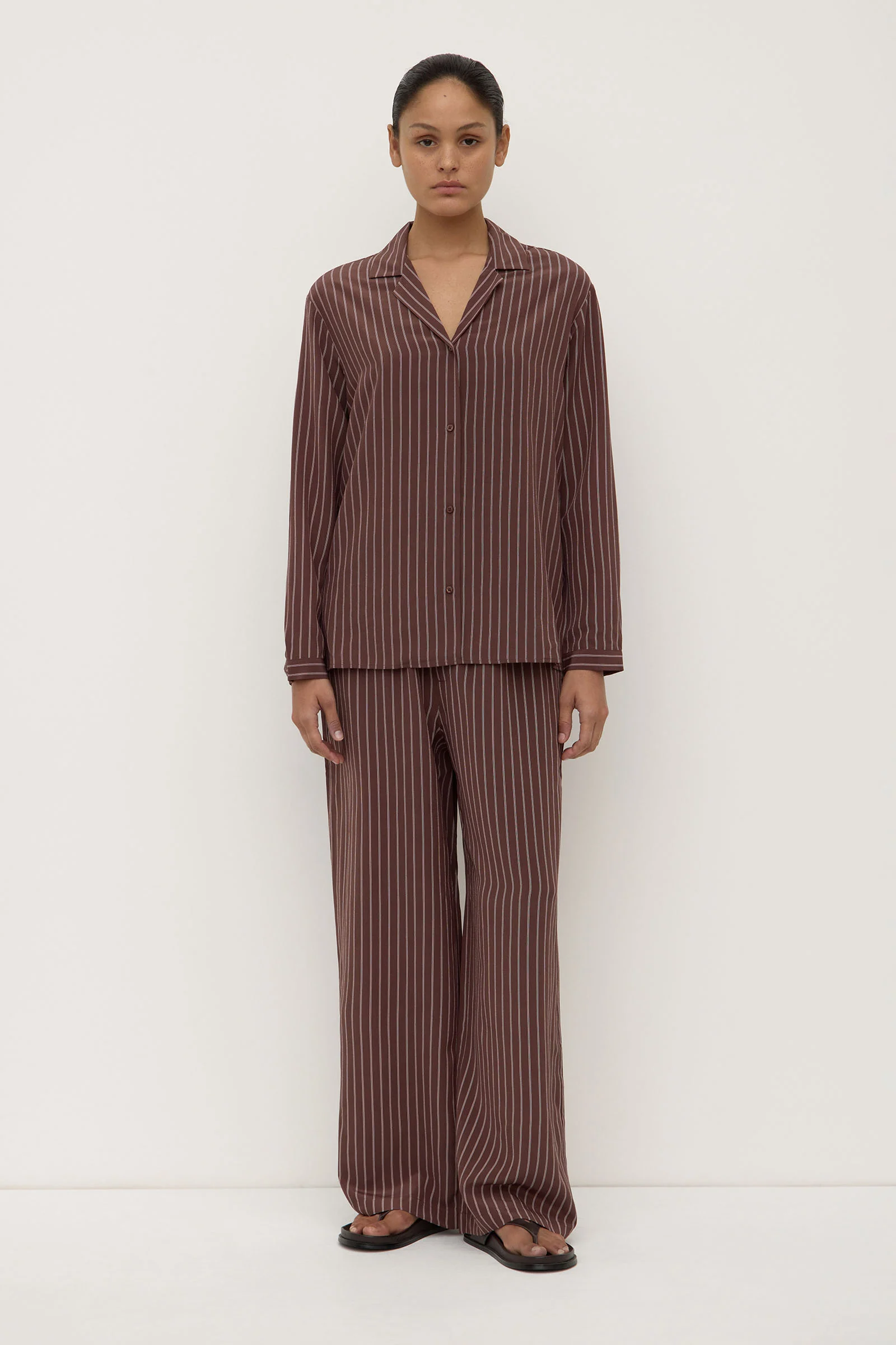 Zayla Silk Stripe Shirt