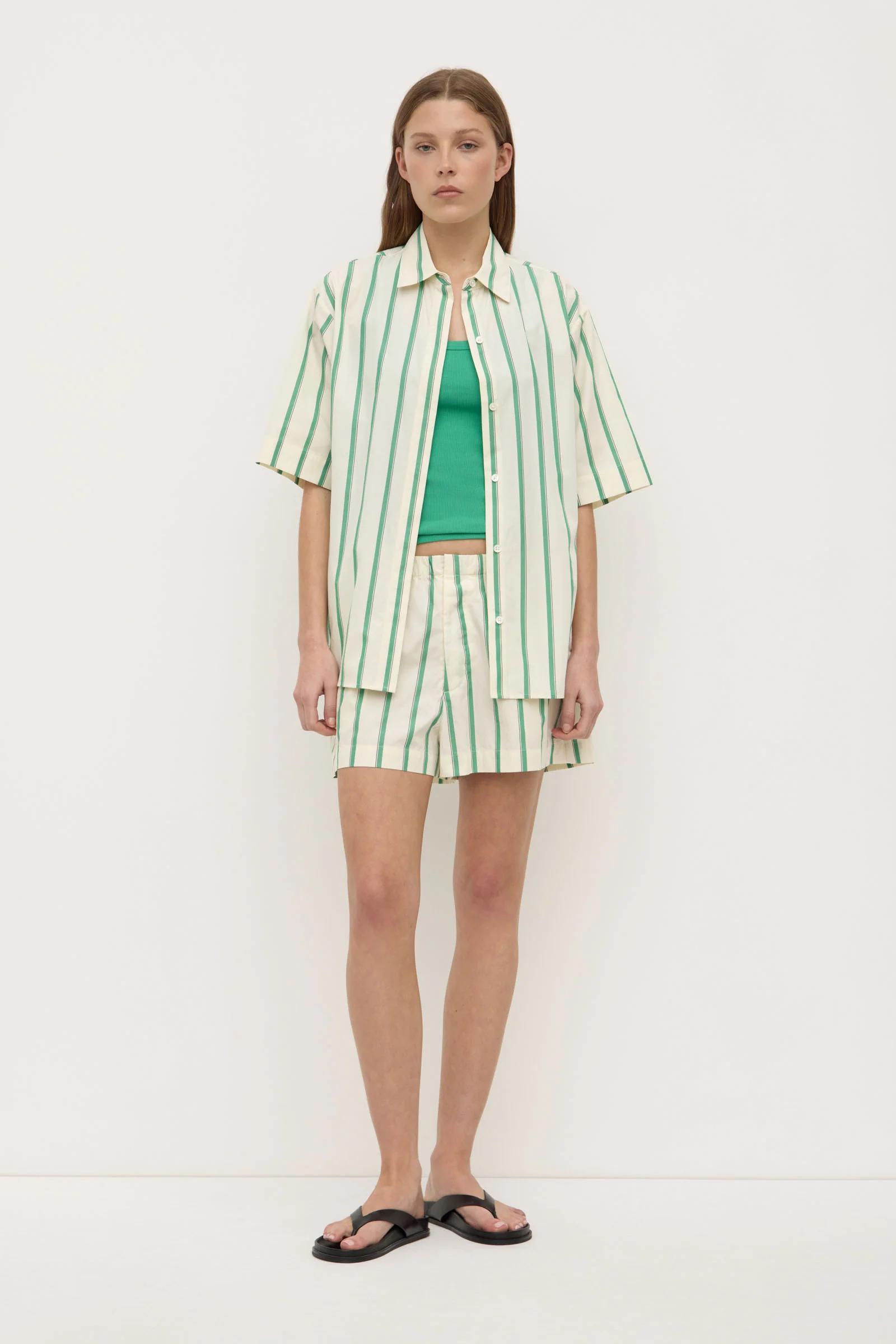 Agnes Stripe Short Sleeve Shirt