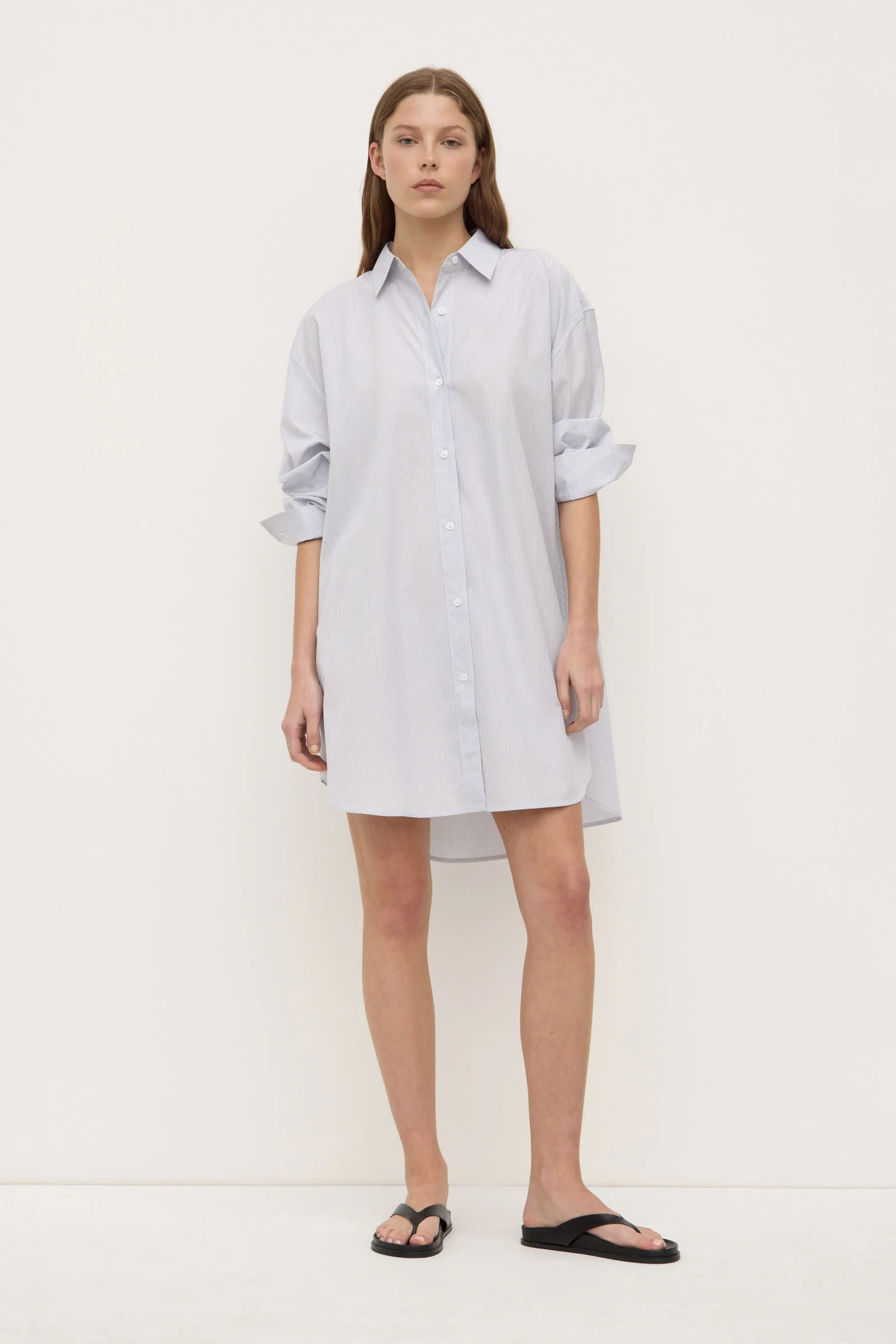 Cora Stripe Shirt Dress