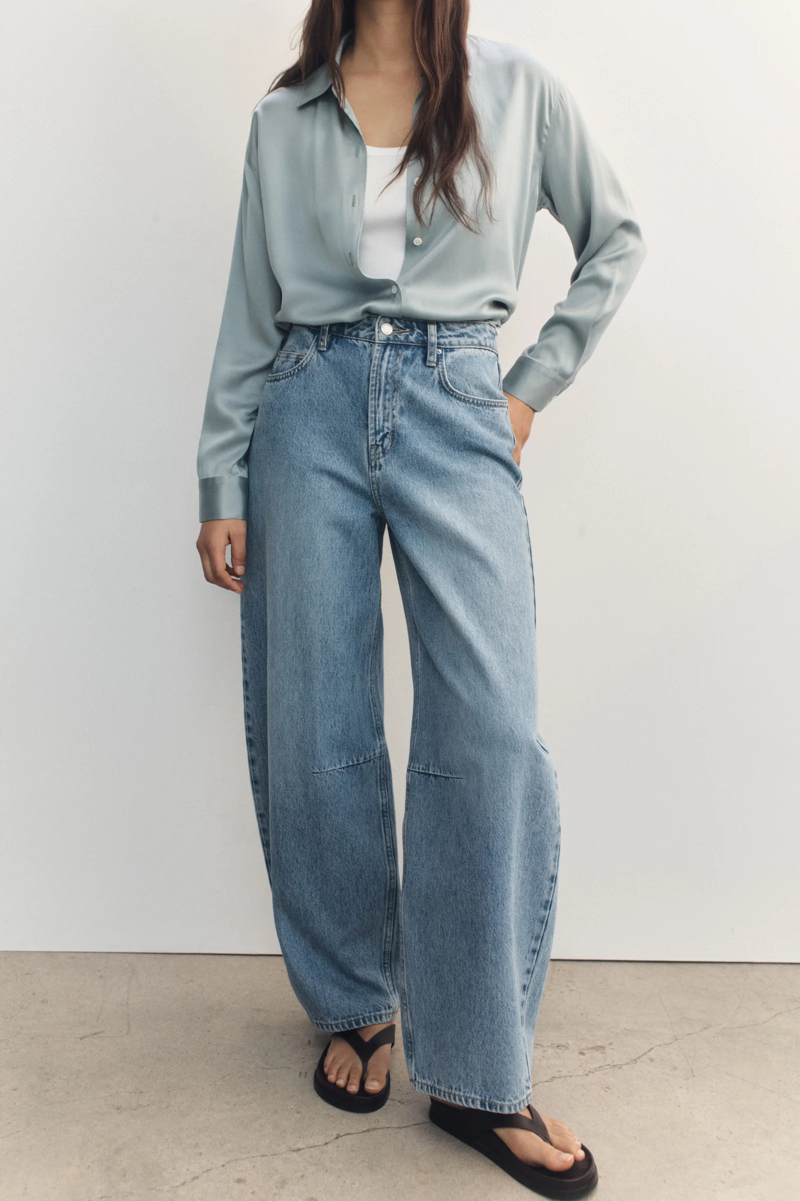 High Rise Barrel Jean