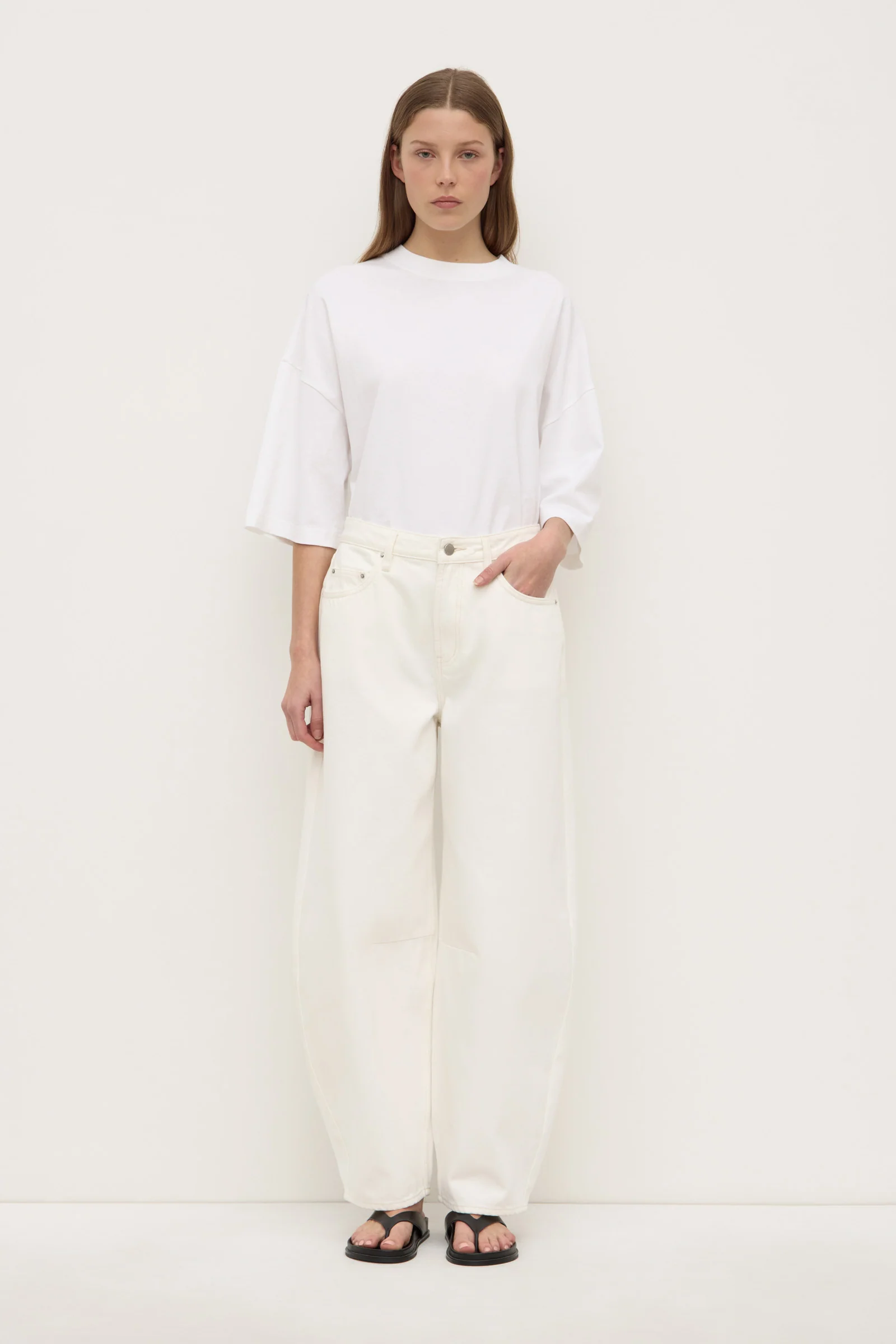 High Rise Barrel Jean