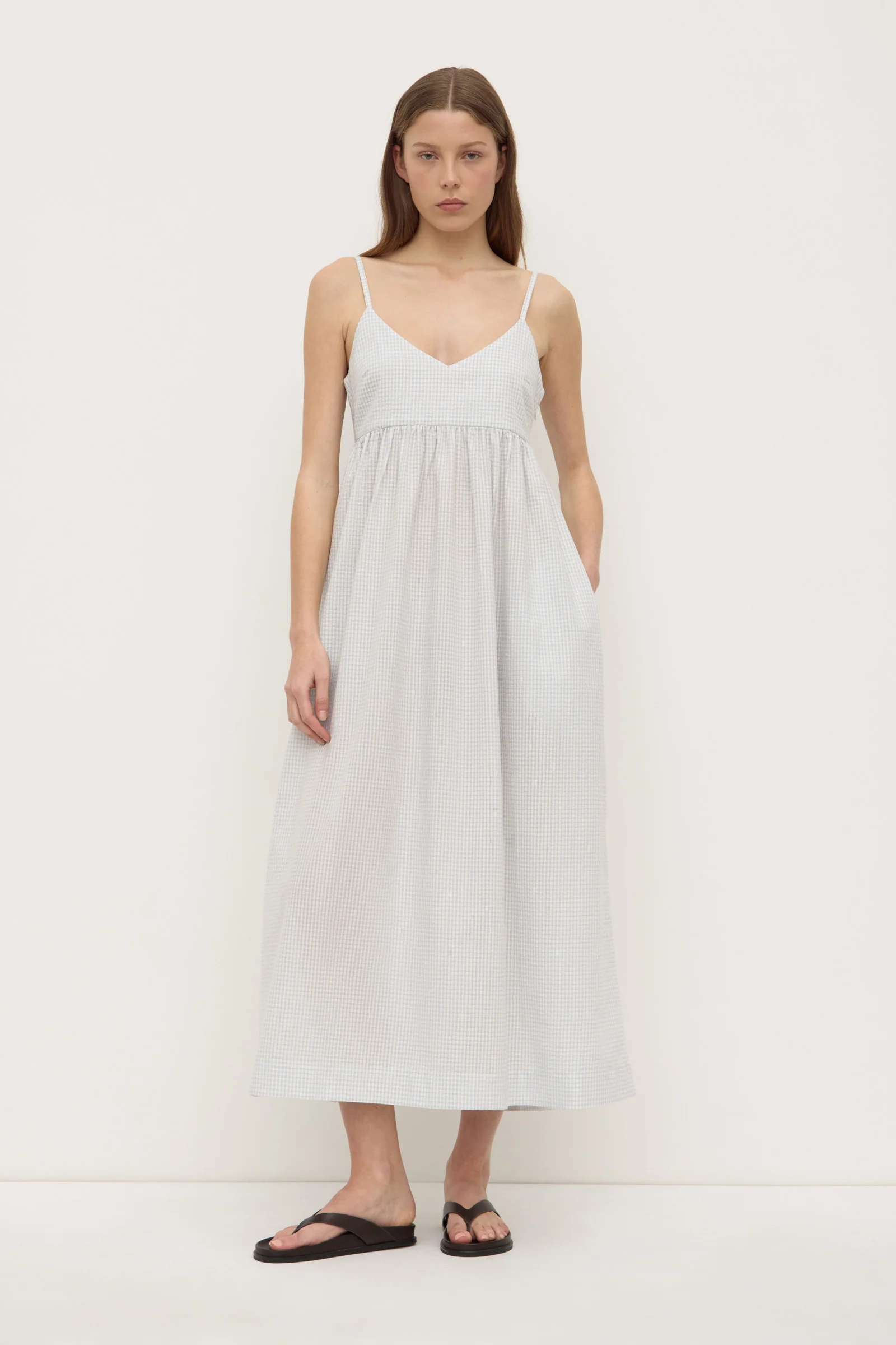 Zadie Check Midi Dress