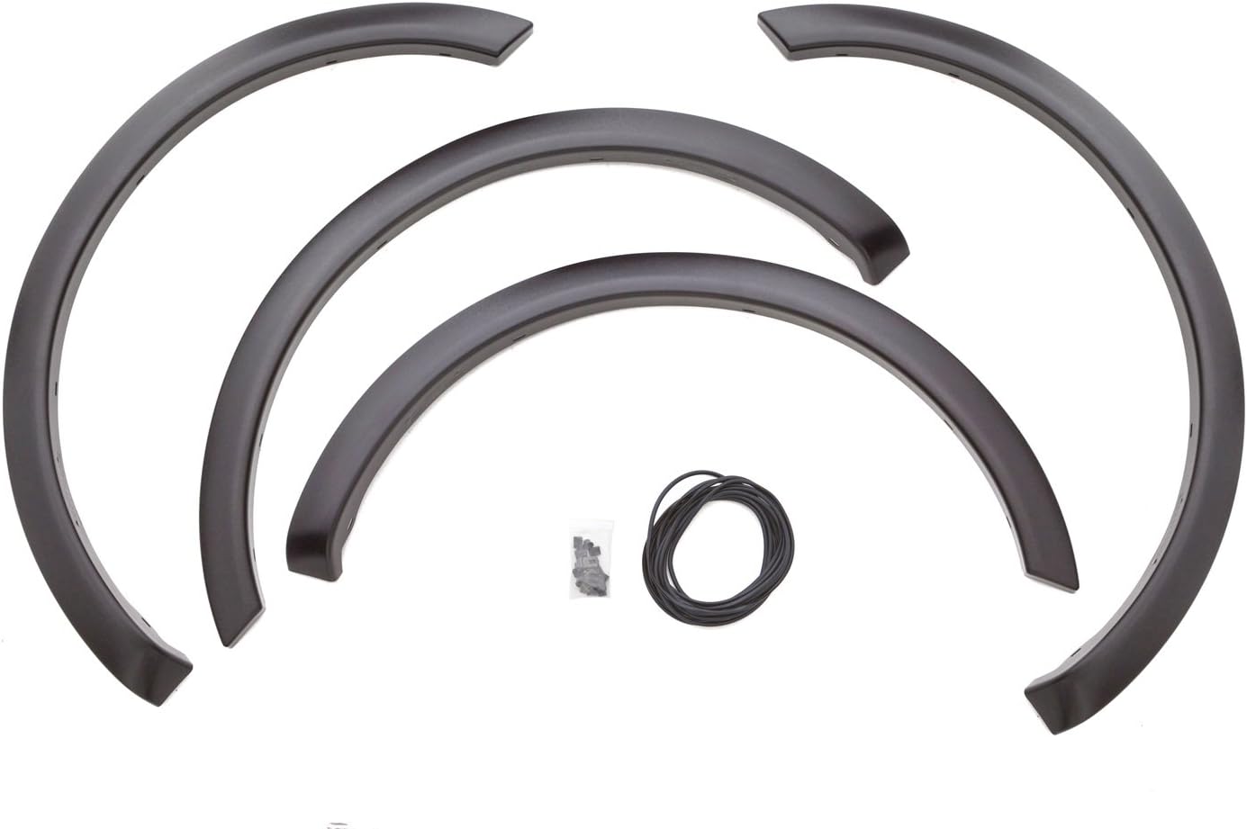 Lund SX312T Elite Series Black Sport Style Textured Front and Rear Fender Flare - 4 Piece