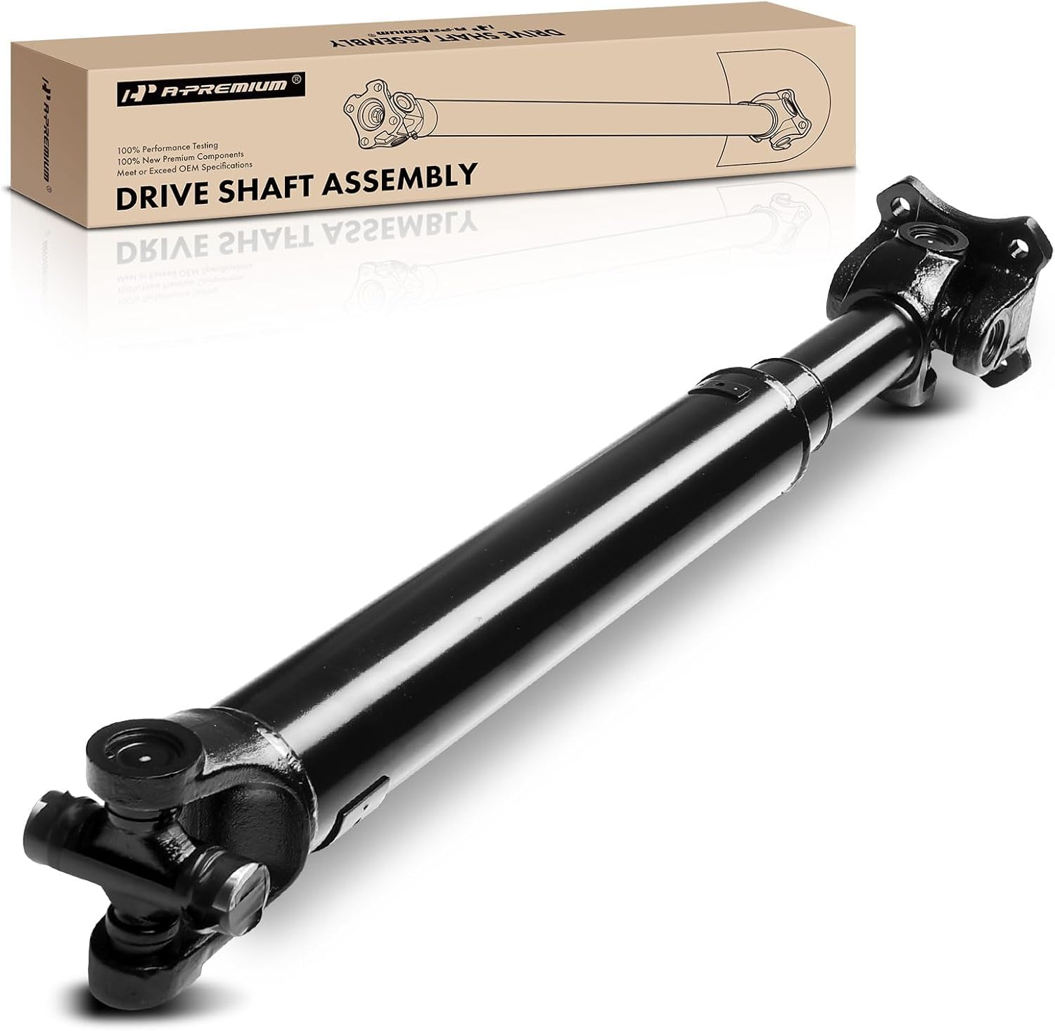 A-Premium Front Complete Drive Shaft Prop Shaft Driveshaft Assembly Compatible with Chevrolet & GMC K1500 K2500 Suburban K3500 Blazer Yukon, Replace# 26022466