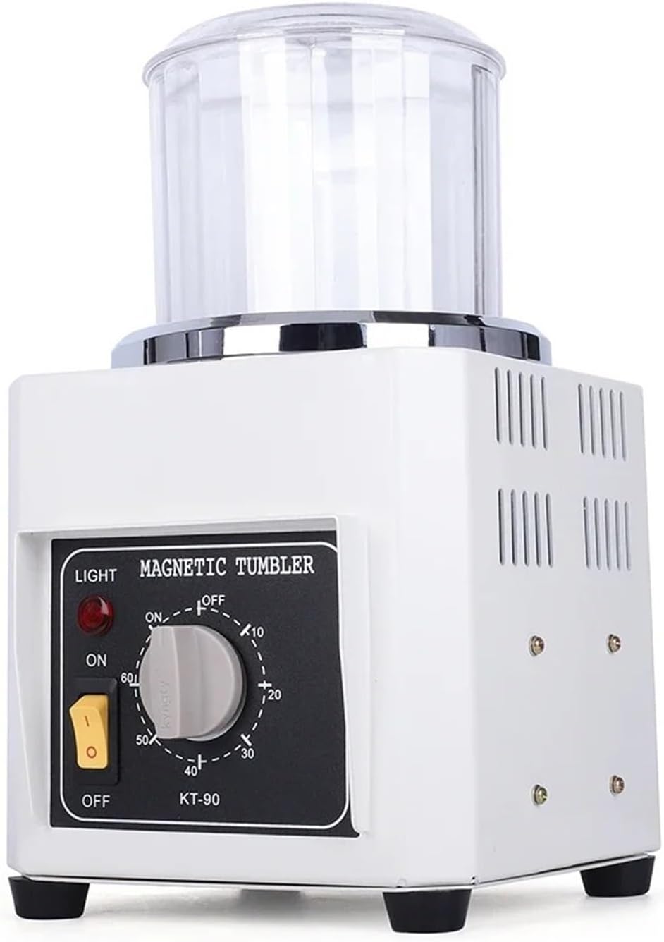 Buffer. KT-90 Magnetic Tumbler Jewelry Polishing Machine for Deburring and Chamfering Jewelry Polisher hing Cleaning Tool .Cleaning Machine