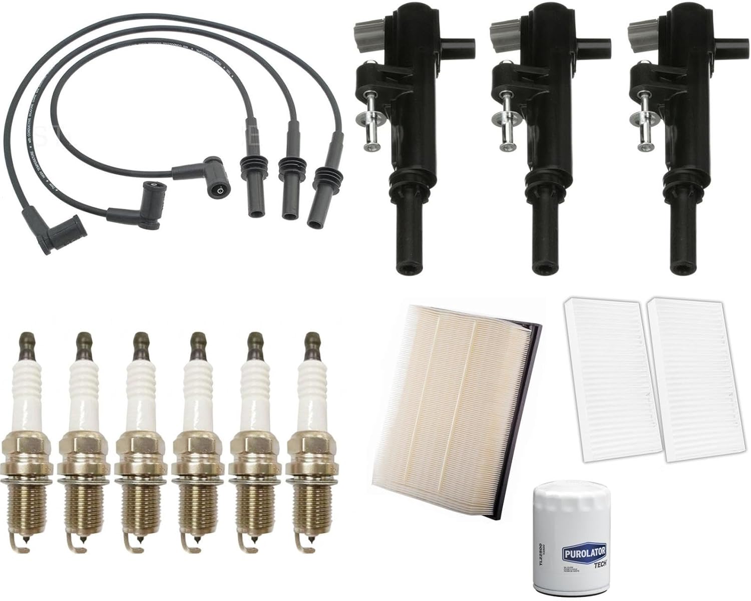 Wires Ignition Coils & Spark Plugs & Filters Replacement Parts For Jeep Liberty 3.7L 2009-2013