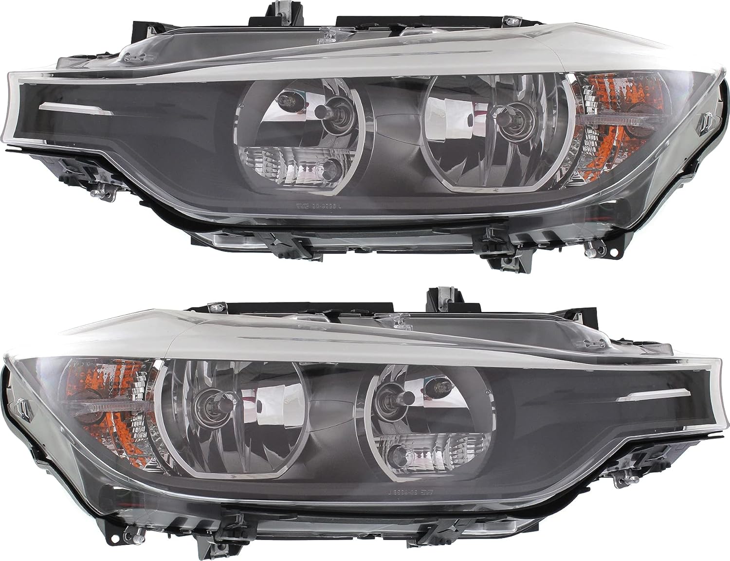 Garage-Pro Headlights Assembly for BMW 328i 2012-2015, Halogen With Bulbs, Without Xenon, Fits Base, Sedan & Wagon, Replaces# 63117338710, 63117338709