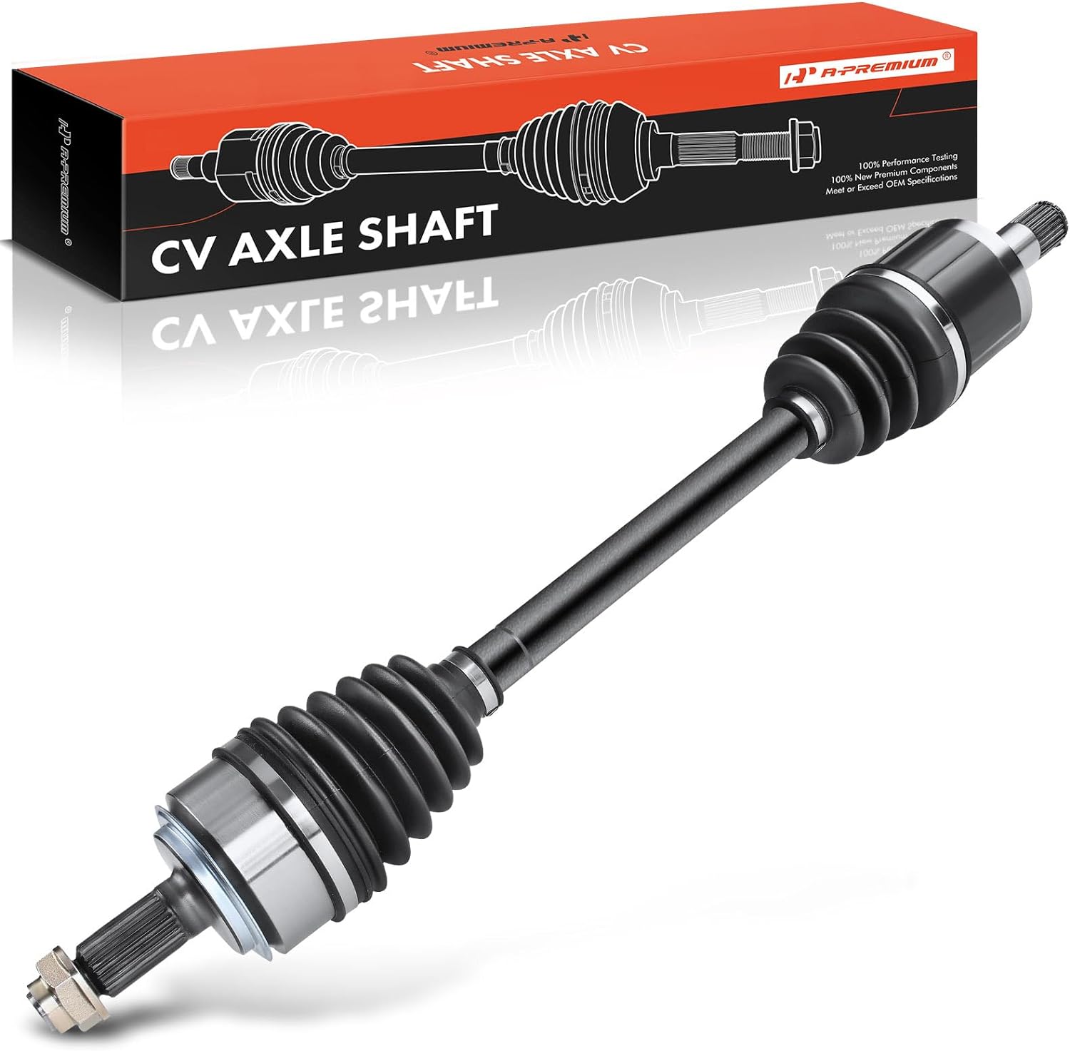 A-Premium Pair (2) Front CV Axle Shaft Assembly Compatible with Honda Accord 2003 2004 2005 2006 2007, L4 2.4L, Automatic Trans. Only, Driver and Passenger Side