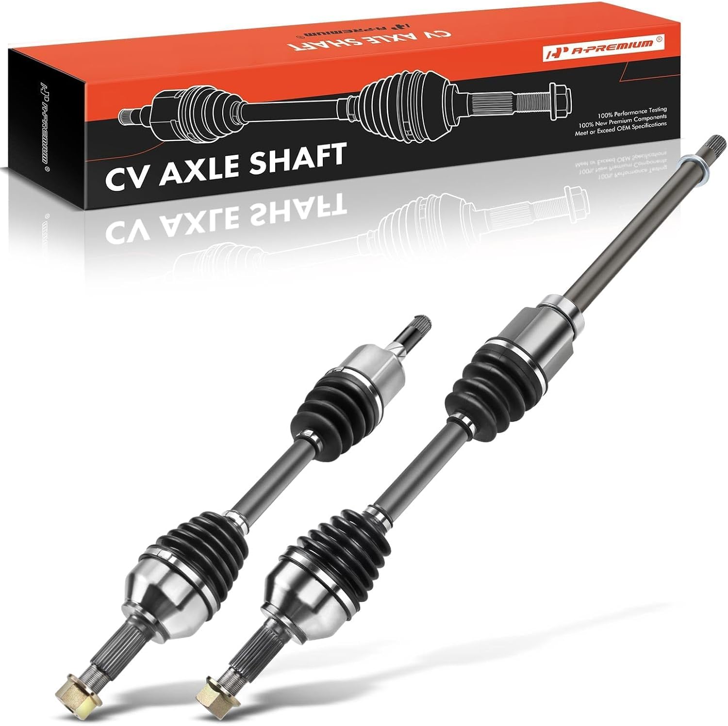 A-Premium Pair (2) Front CV Axle Shaft Assembly Compatible with Nissan Rogue 2008-2013 AWD, Rogue Select 2014-2015 AWD, All-Wheel Drive Only, Left and Right, Replace# 39101JG04C, 39100JM10A