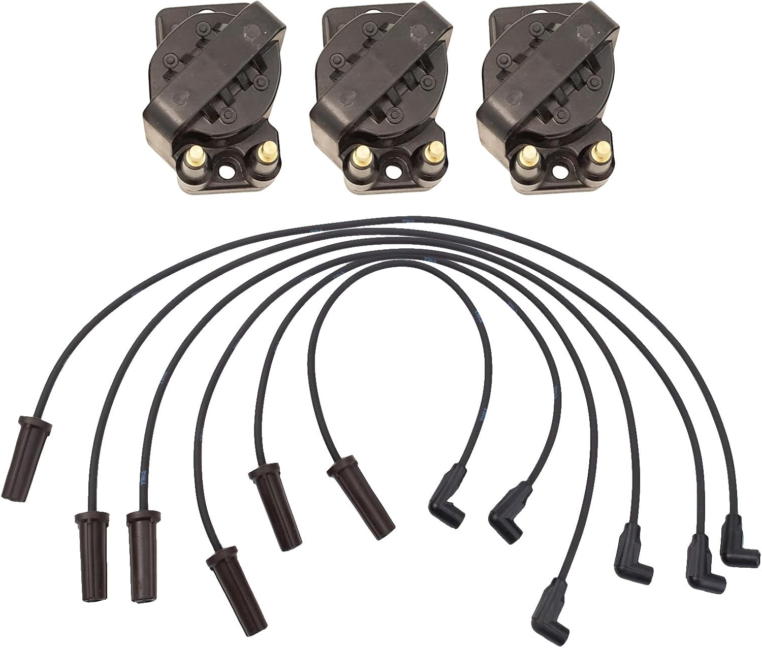 TRQ Ignition Coil Kit 4 Piece Compatible with 1996-1999 Buick Park Avenue 1996-1999 Riviera 1996-1999 Oldsmobile LSS
