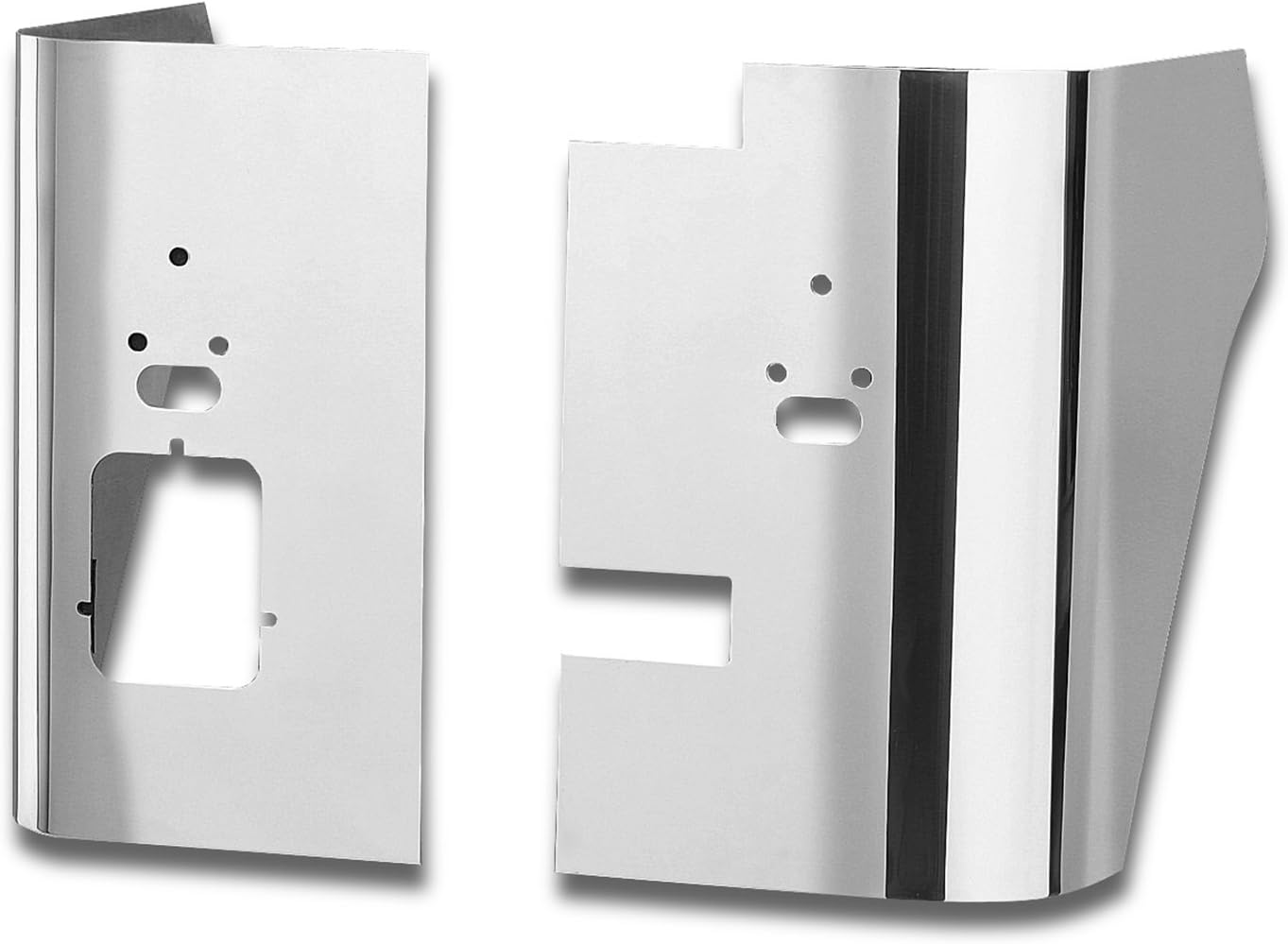 907APA Polished Aluminum Corners with Holes for Jeep YJ 87-96