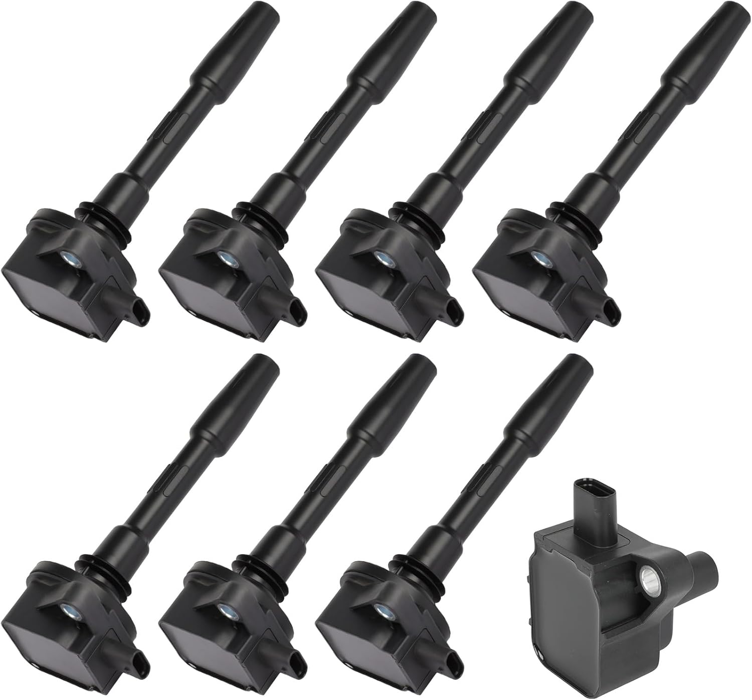Ignition Coil Compatible with 2018-2021 for Ford for F-150 5.0L 2018-2020 for Ford for Mustang 5.0L Ignition Coil Coils Pack Replace JR3Z-12029-B JR3Z12029B UF-869 UF869 DG-566 DG566 5C2290