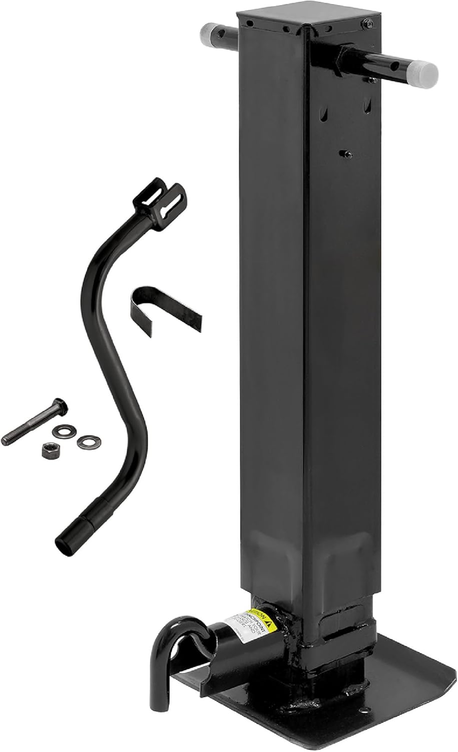 REESE Pro Series 1400950376 Weld On Trailer Jack, 12,000 lbs. Capacity, Sidewind Crank, No Mount Square Jack Tube, 12-1/2 Inch Travel