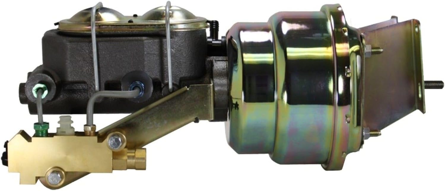 Leed Brakes Compact-10 Series 7 Inch Dual Power Booster Kit With Disc/Drum Valve Zinc Plated