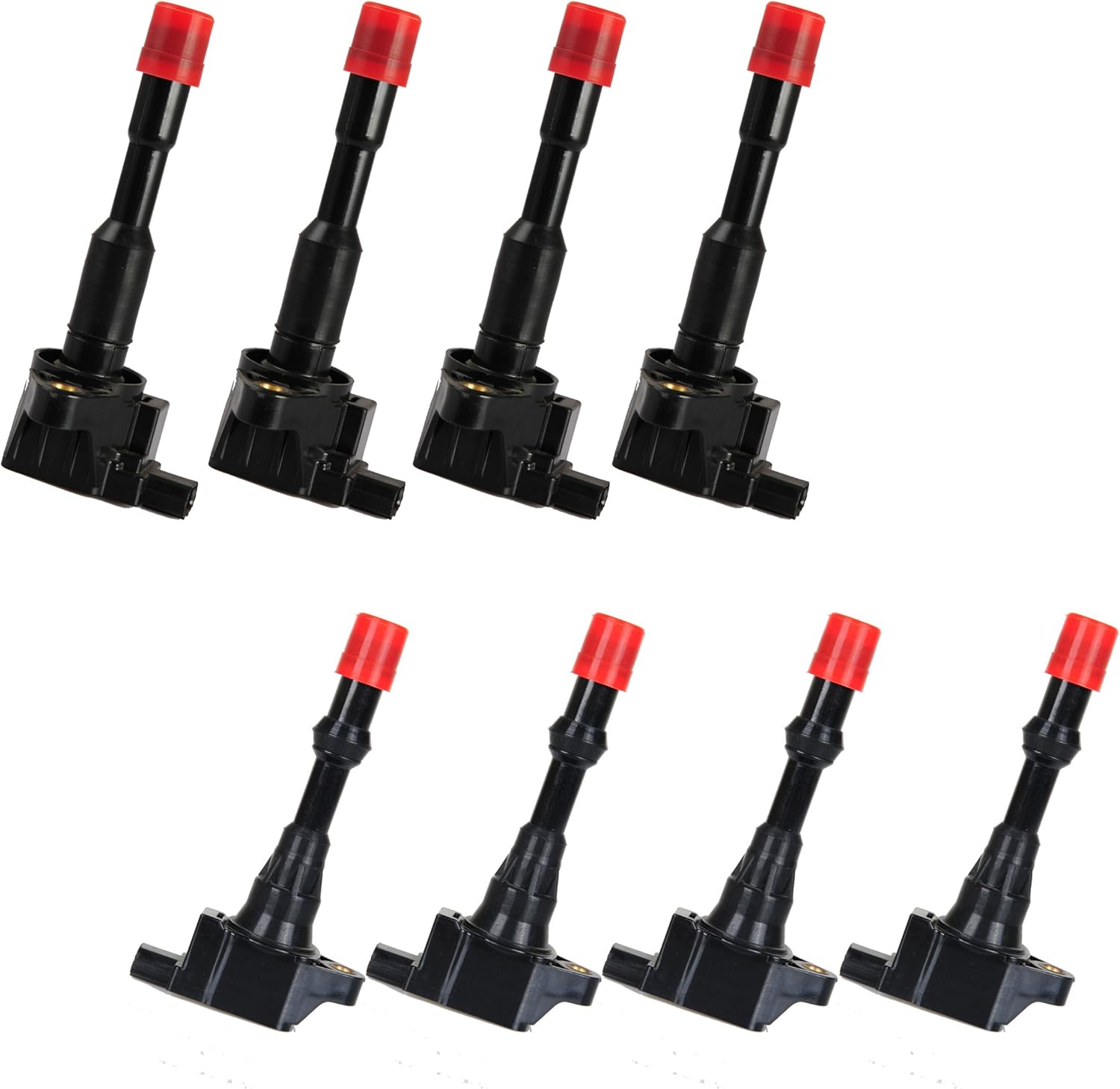 ENA Complete Set of Ignition Coil Pack Compatible with Honda 2003 2004 2005 Civic Hybrid 1.3L Front Rear Replacement for UF-374 UF-373