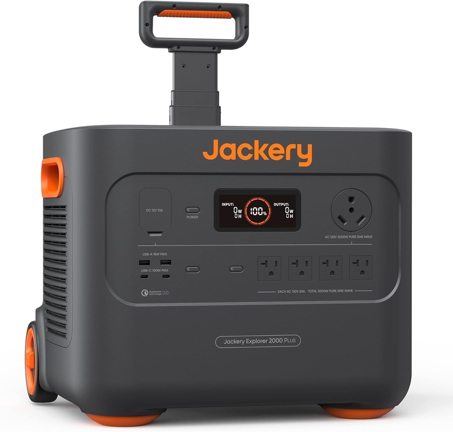 Jackery Solar Generator 4000 Kit, Explorer 2000 Plus and 1X PackPlus E2000 Plus Expandable Battery with 2X200W Solar Panel, 4085 Wh LiFePO4, 3000W Output for Outdoor RV Camping & Home Emergency