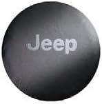 Genuine Jeep Accessories 82209951AB Cloth Spare Tire Cover with Gray Jeep Logo