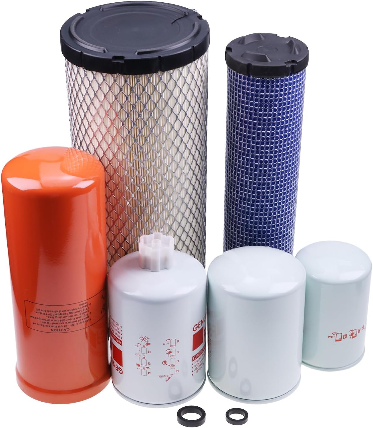 Maintenance Filter Kit Compatible for Cummins Engine 4B3.9 Case Skid Steer Loader 1845C 1840