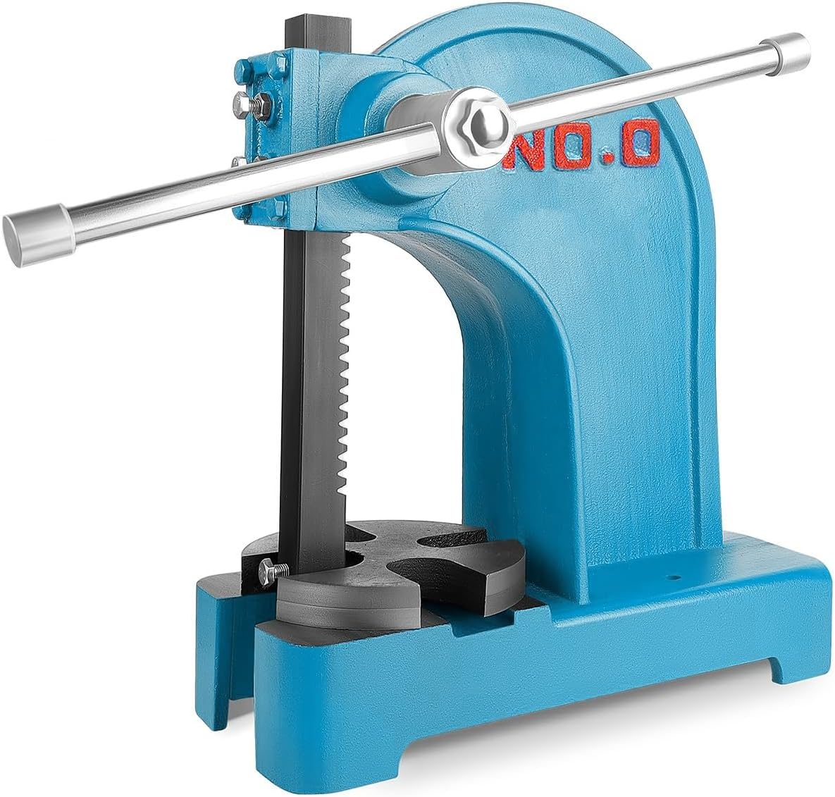 12-inch maximum height press,3-ton heavy-duty manual arbor press, heavy-duty metal punch for rivet punching, benchtop arbor press for stamping, bending, and drawing，leather rivet press(0.5 Ton)