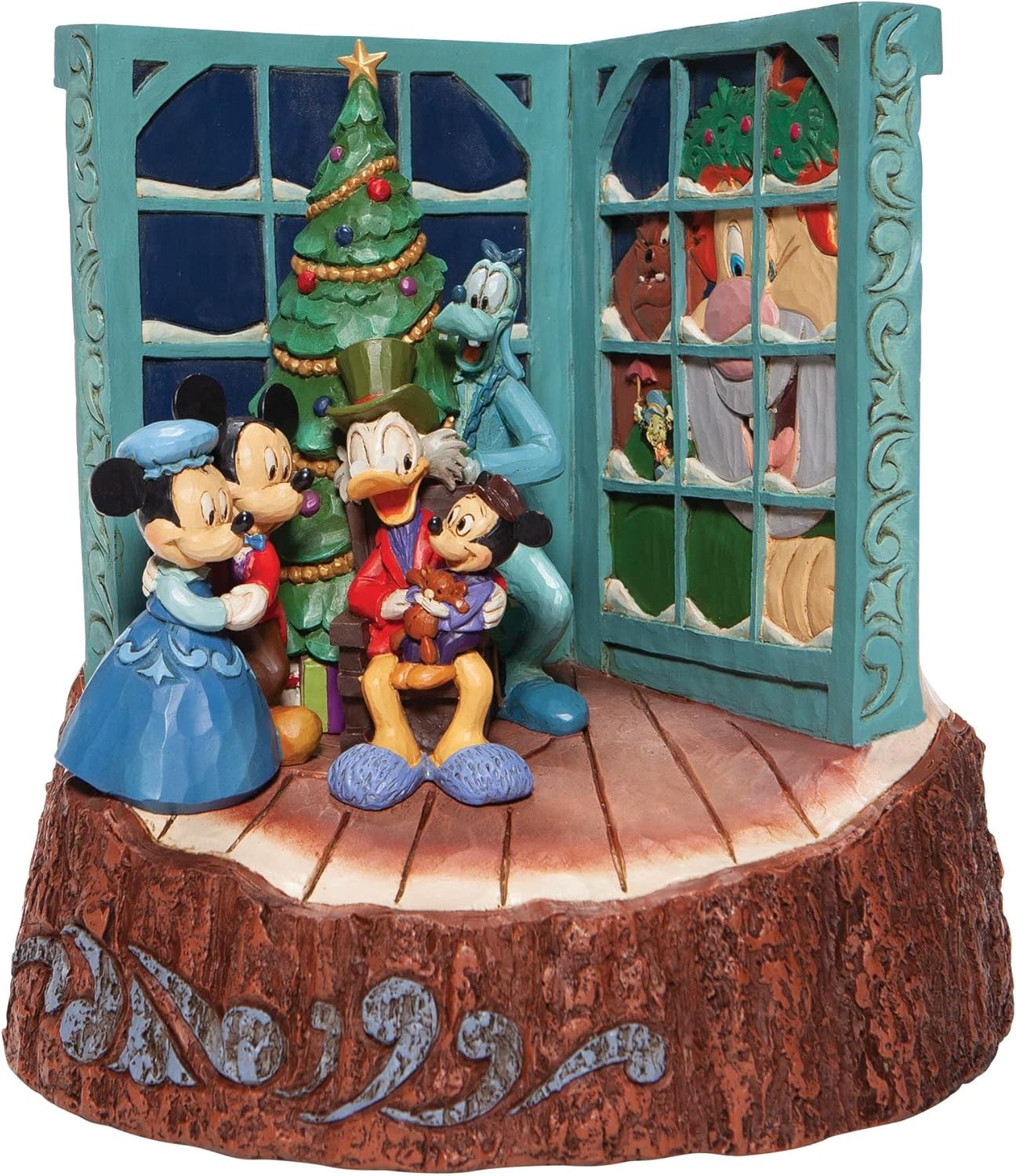 Enesco Jim Shore Disney Traditions Mickey's Christmas Carol Scrooge McDuck Figurine, 8 Inch, Multicolor