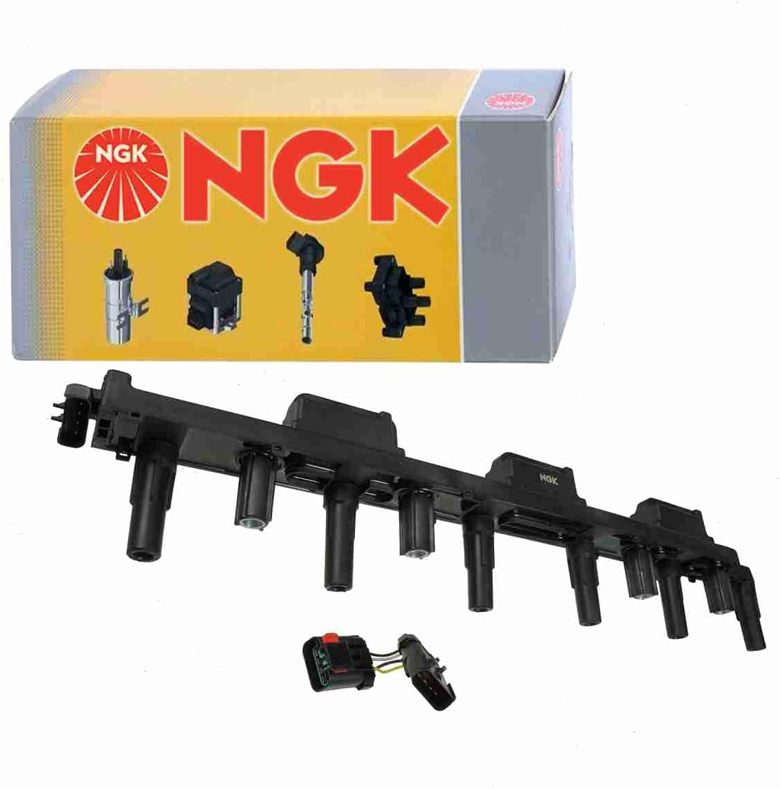 NGK Ignition Coil compatible with Jeep Cherokee 4.0L L6 2000-2001