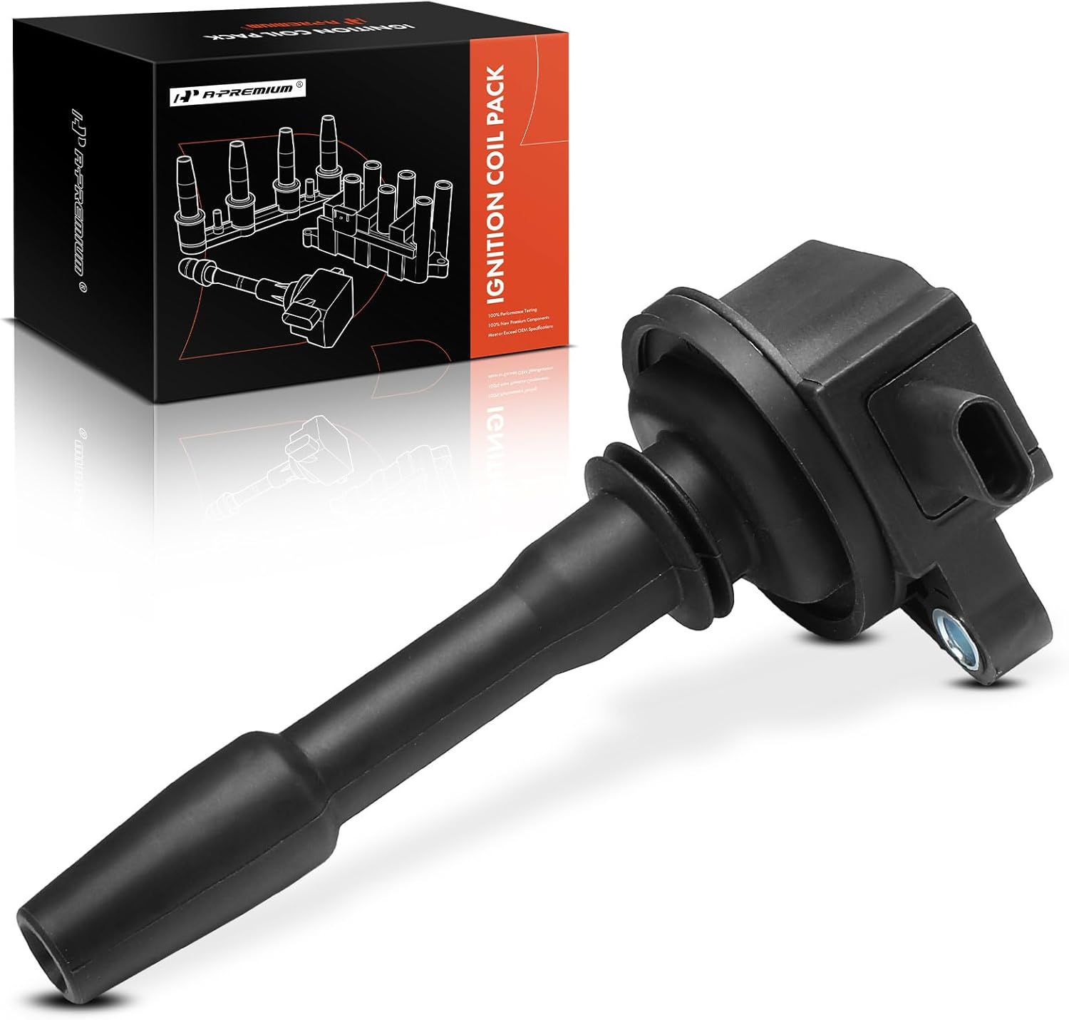 A-Premium Ignition Coil Compatible with Ford F-150 2018-2023 3.3L, Explorer 2020-2023 3.3L, Transit-150/250/350/350 HD 2020-2024 3.5L, Police Interceptor Utility 2020-2025 3.3L, 6-PC Set
