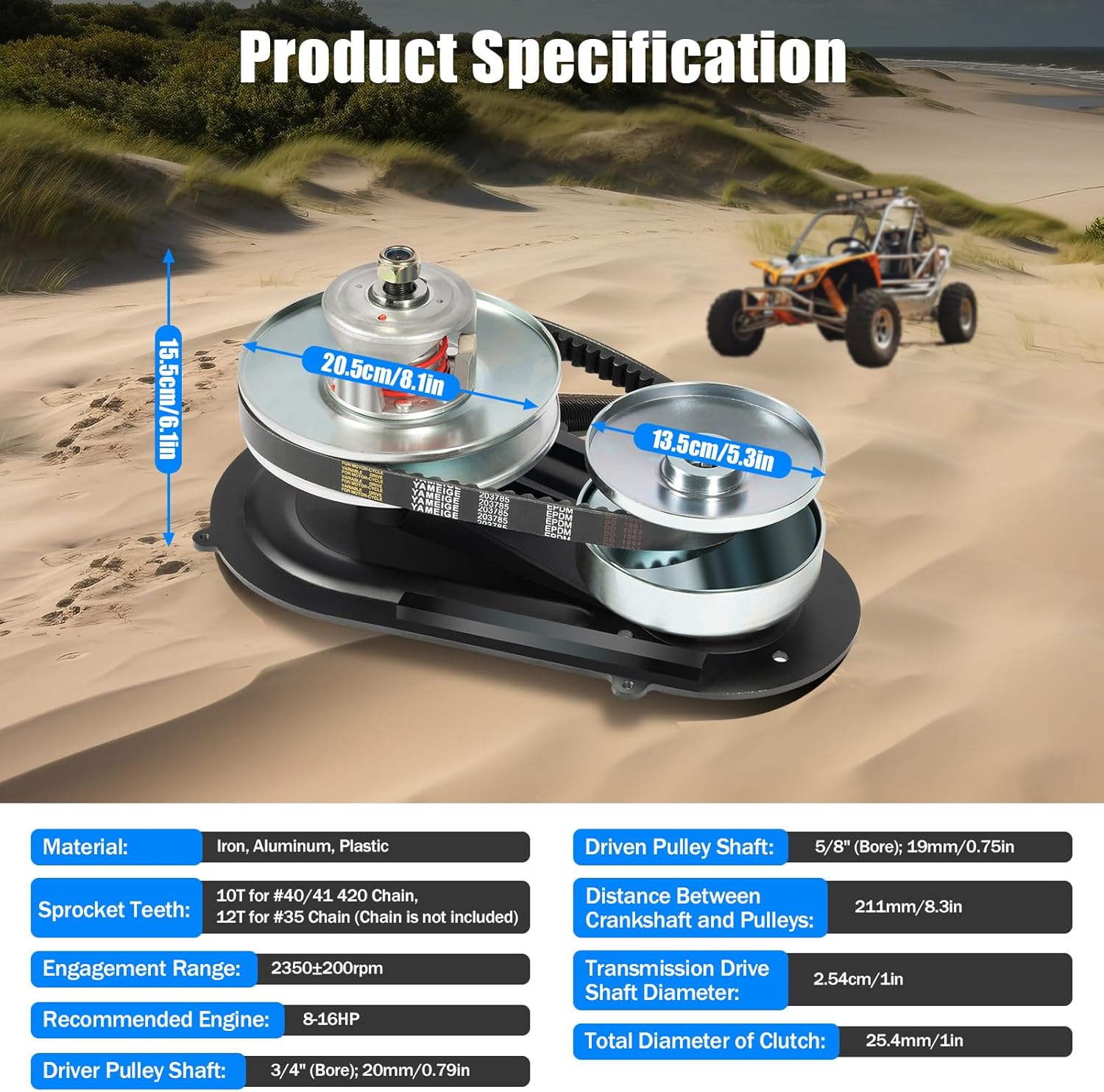 40 Series Torque Converter Kits for 9-16HP Engines, 1