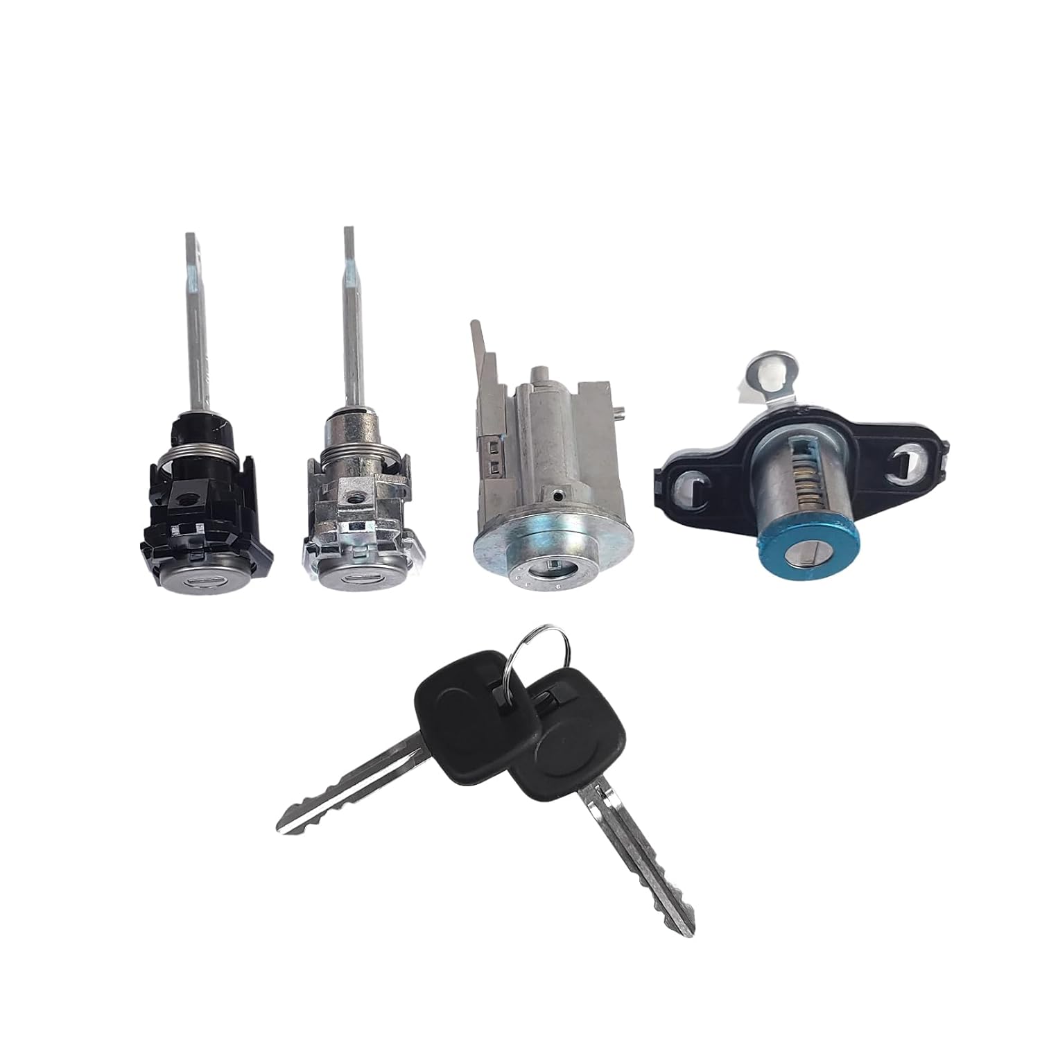 Ignition Door & Trunk Lock Cylinder Set Without Chip 2 Keys Compatible with Toyota Matrix Corolla 2003-2008 Replace # 69057-02130, 69057 02130