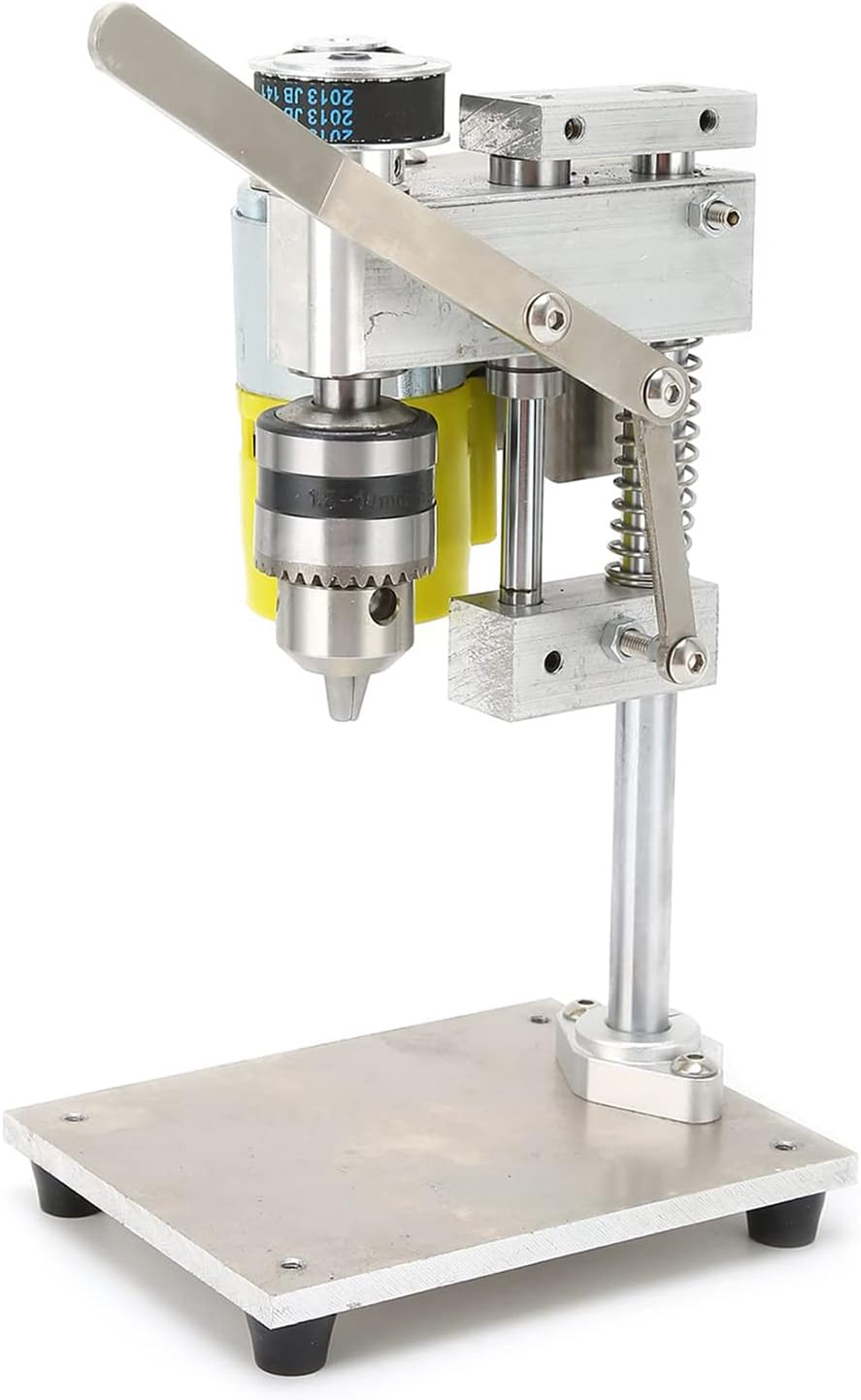 Electric Drill Press Stand Benchtop Drill Press Tabletop Drilling Machine Portable Workbench Kit Metal Drilling Repair Tool Expanding Drilling Machine DIY Furniture Tool