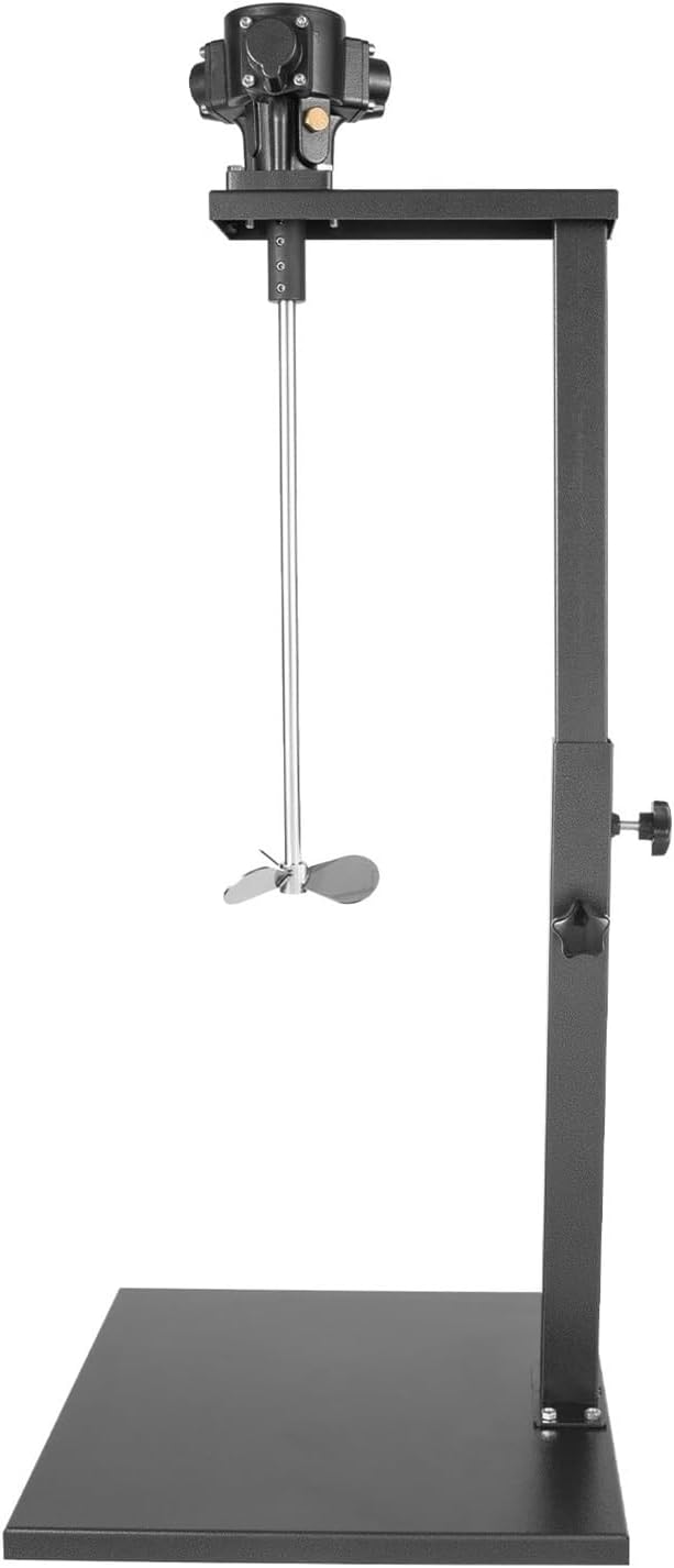 5 Gallon Paint Mixer Stirring Tool Pneumatic Agitator with Stand 1/4HP 2600RPM Pneumatic Mixer with a Clip Bung Mount Tank Barrel Drum