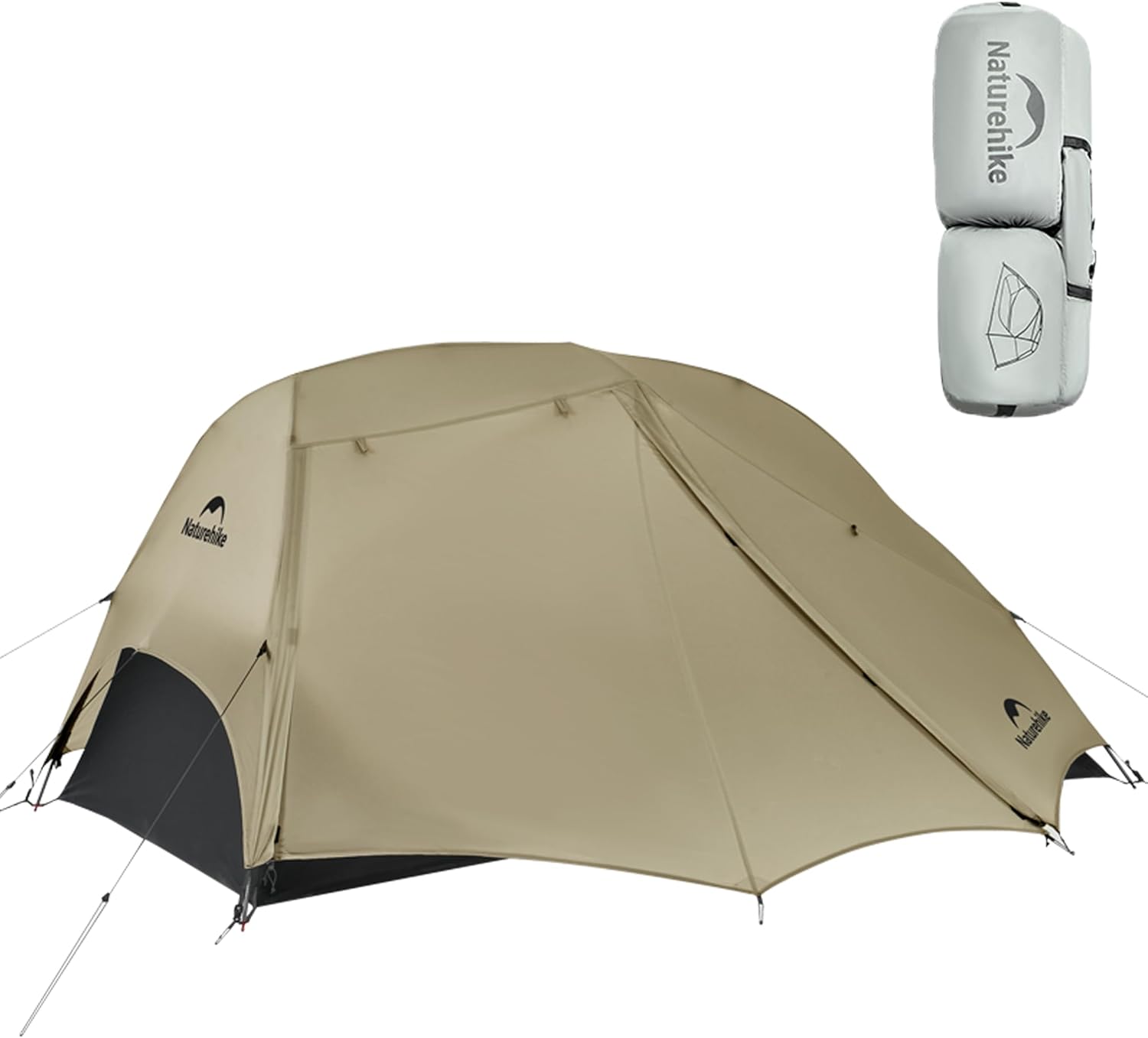 Naturehike Free Standing 2 Person Backpacking Tent with The Double Canopy Ultralight Nylon Double Layer Waterproof Camping for Camping, Festivals, Backyard, Sleepovers