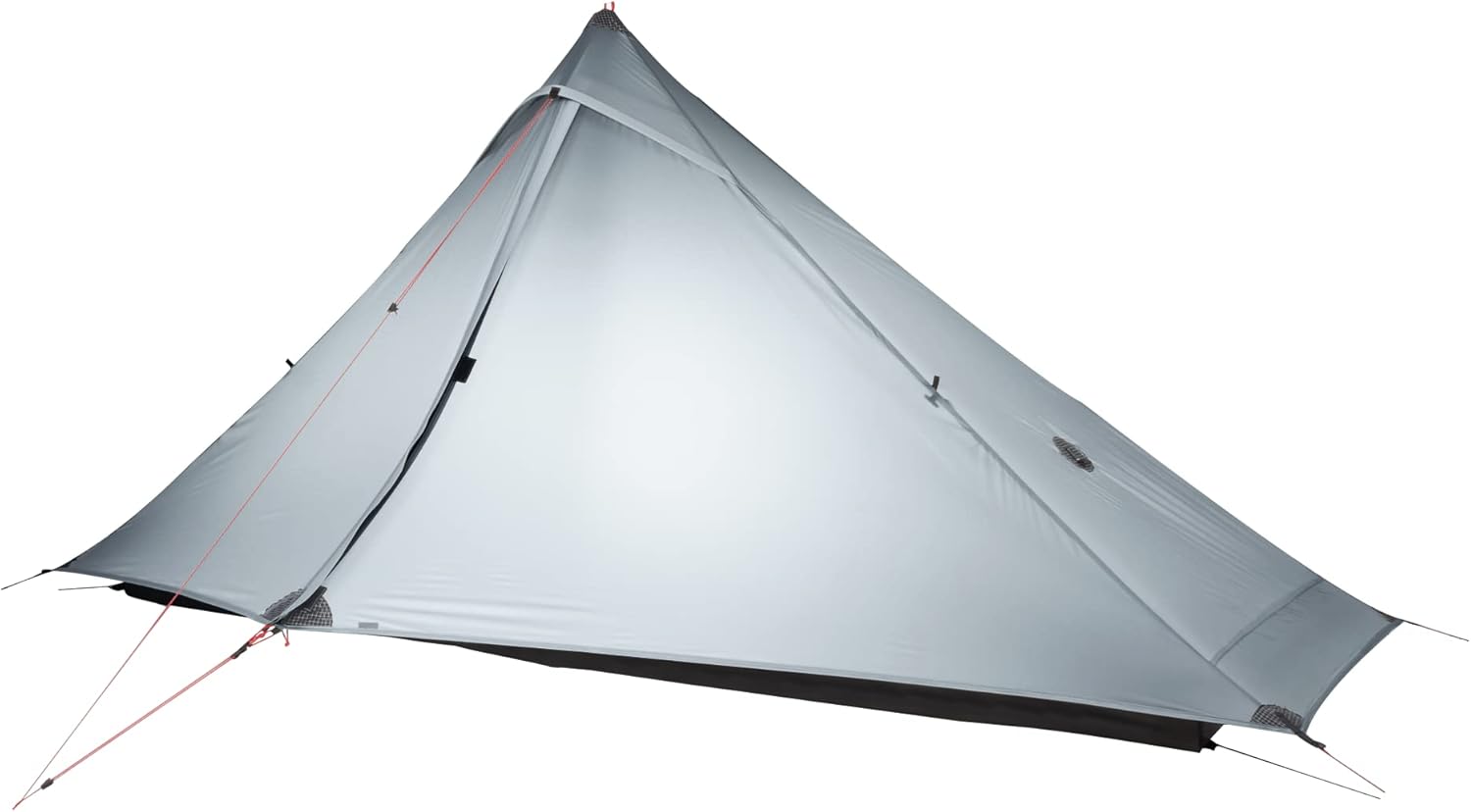 3F UL GEAR Lanshan 1 pro Tent Outdoor 1 Person Ultralight Camping Tent 3 Season Professional 20D Silnylon Rodless (Gray)