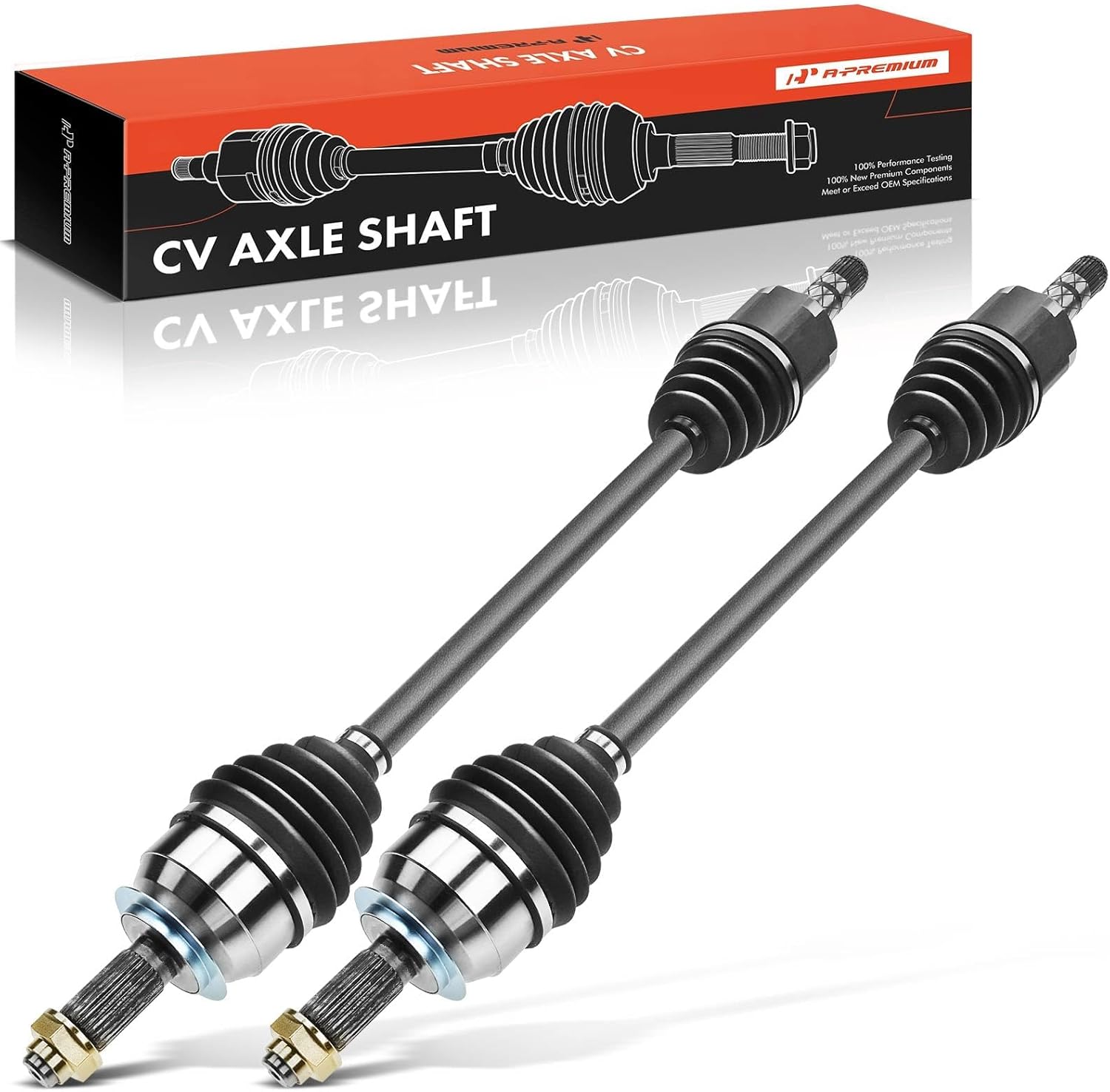 A-Premium Pair (2) Front CV Axle Shaft Assembly Compatible with Subaru Forester 2014 2015 2016 2017 2018, H4 2.0L 2.5L, Driver and Passenger Side