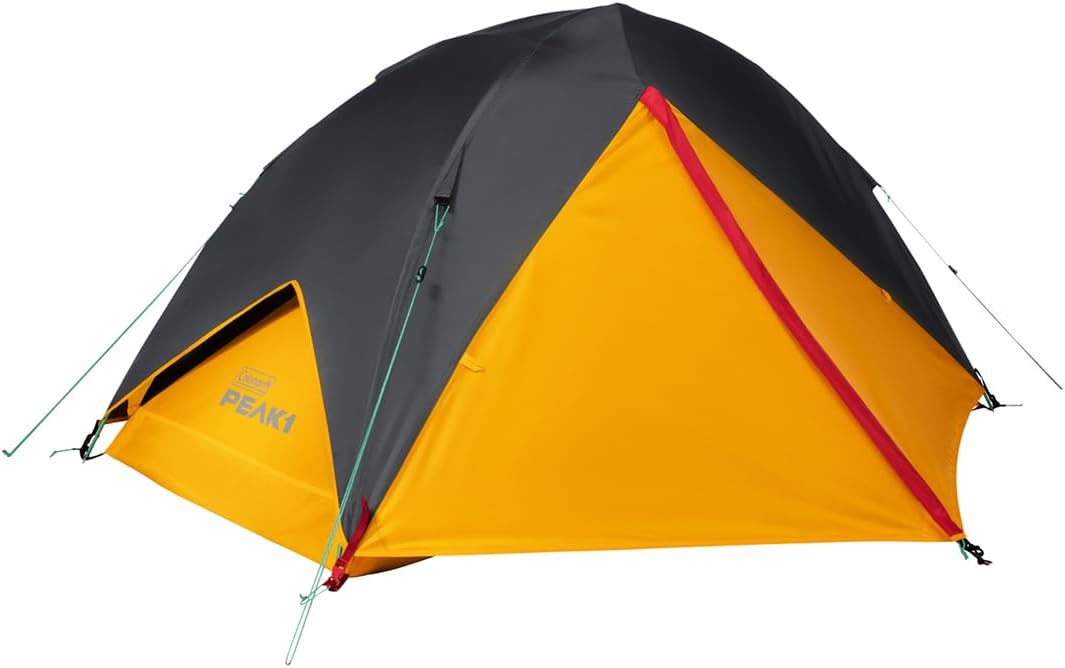 Coleman PEAK1 Premium Waterproof Backpacking Tent with Rainfly & Footprint, Lightweight Camping Tent Withstands Winds up to 45 MPH, 1/2/3/4/6 Person Sizes