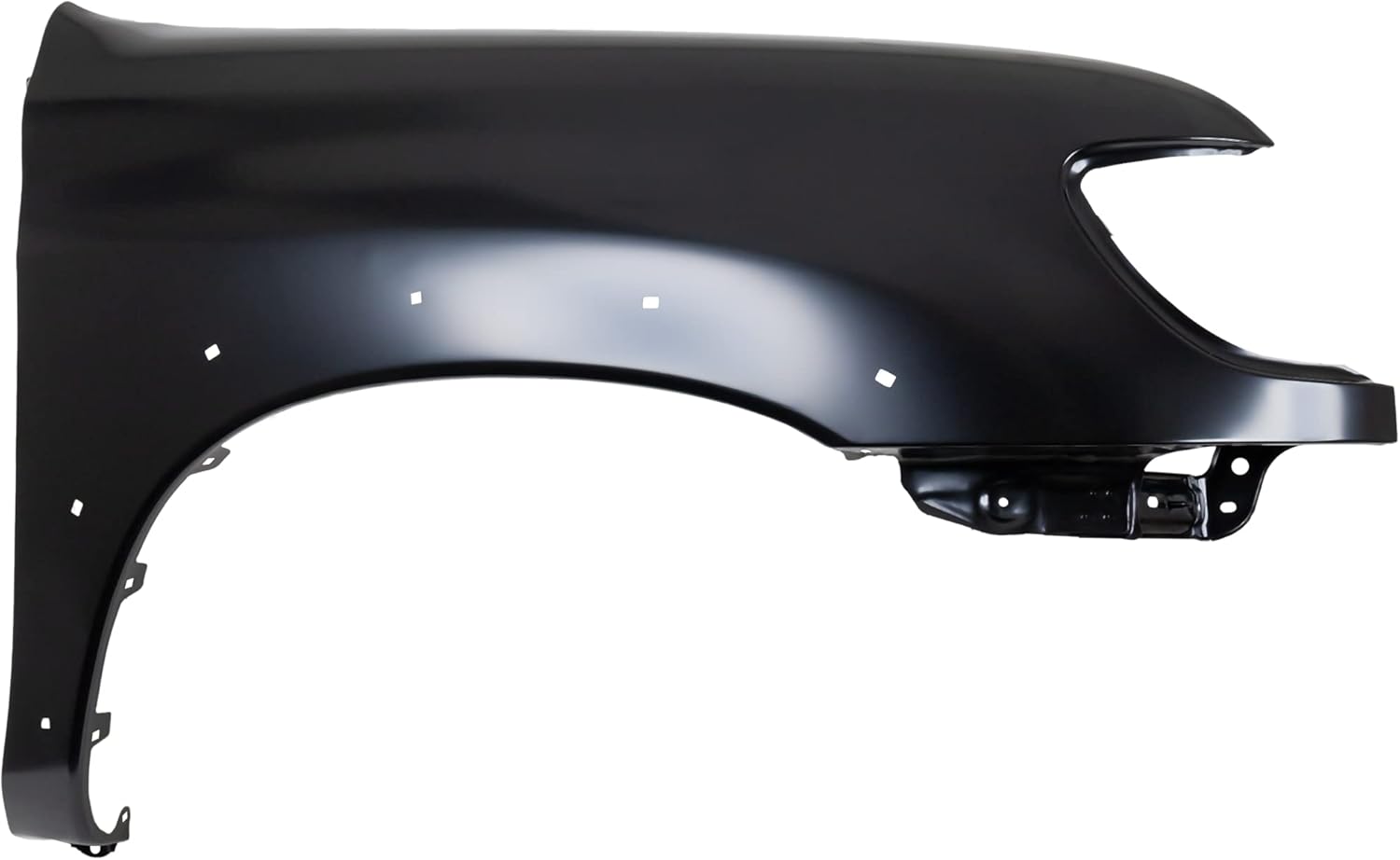 Evan Fischer Front Passenger Side Fender Compatible with 2000-2006 Toyota Tundra, With Mudguard Provision and Molding Holes Steel Primed