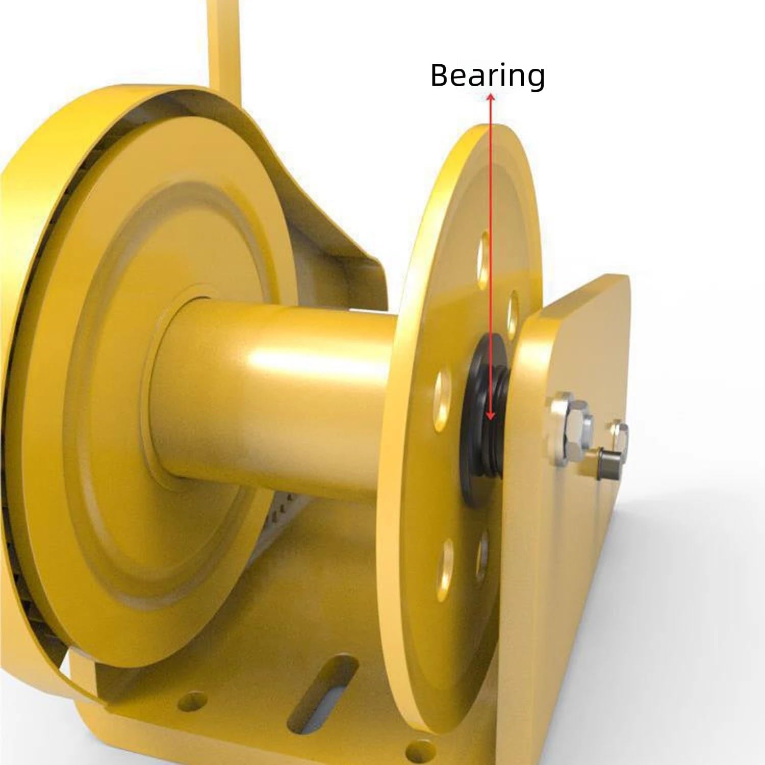 Heavy-Duty Winch, Hand-cranked Two-Way Self-Locking Winch, Small Household Traction Lifting, Suitable for Ships, Trucks, Trailers (1200lbs 30m)