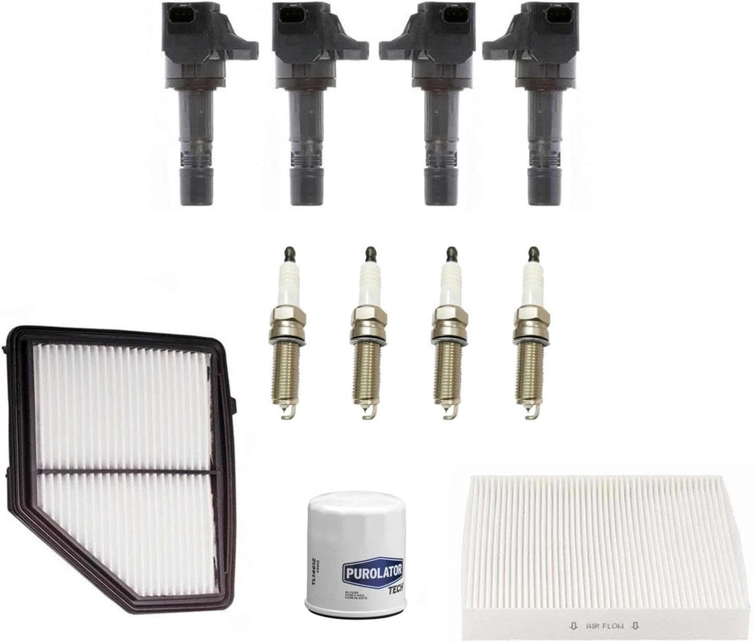 Ignition Coils Iridium Spark Plugs Tune Up Kit Replacement Parts For Honda HR-V 1.8L 2016-2022