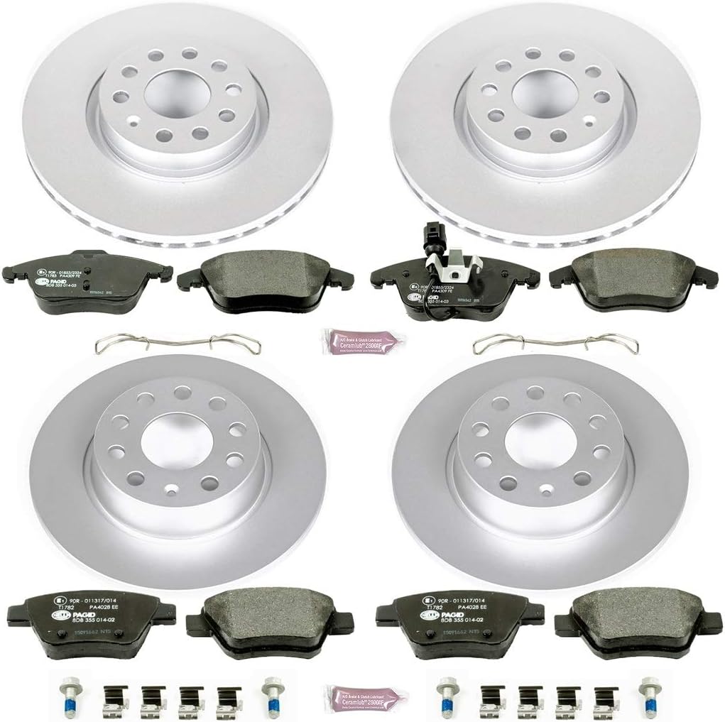 Power Stop ESK5803 Euro-Stop Brake Kit For Volkswagen Passat 2012-2015 [Model Specific]