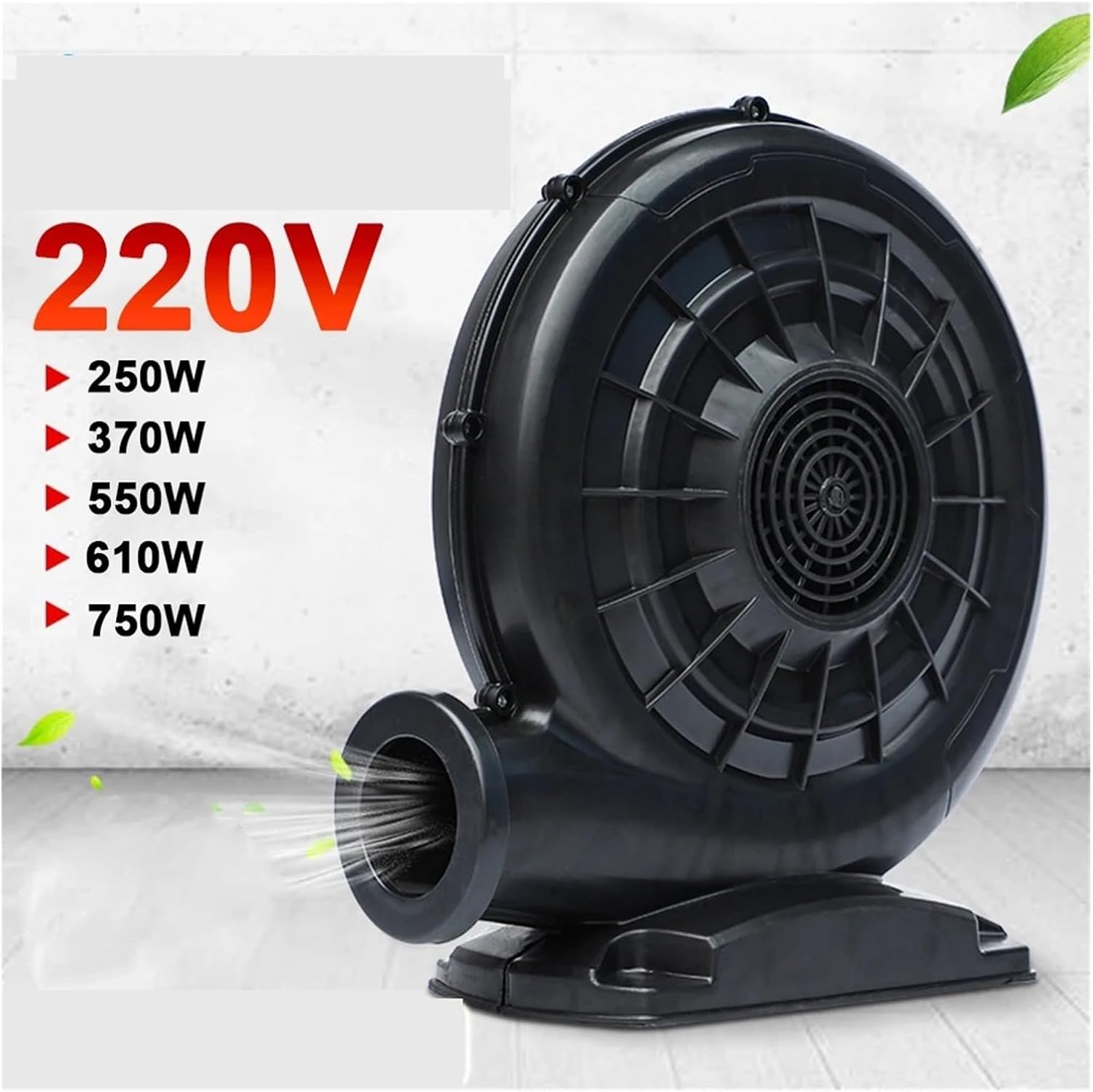 1pc Powerful Brushless Gas Blower Turbo Fan for Inflatable Bouncy Houses & Industrial Use(250w)