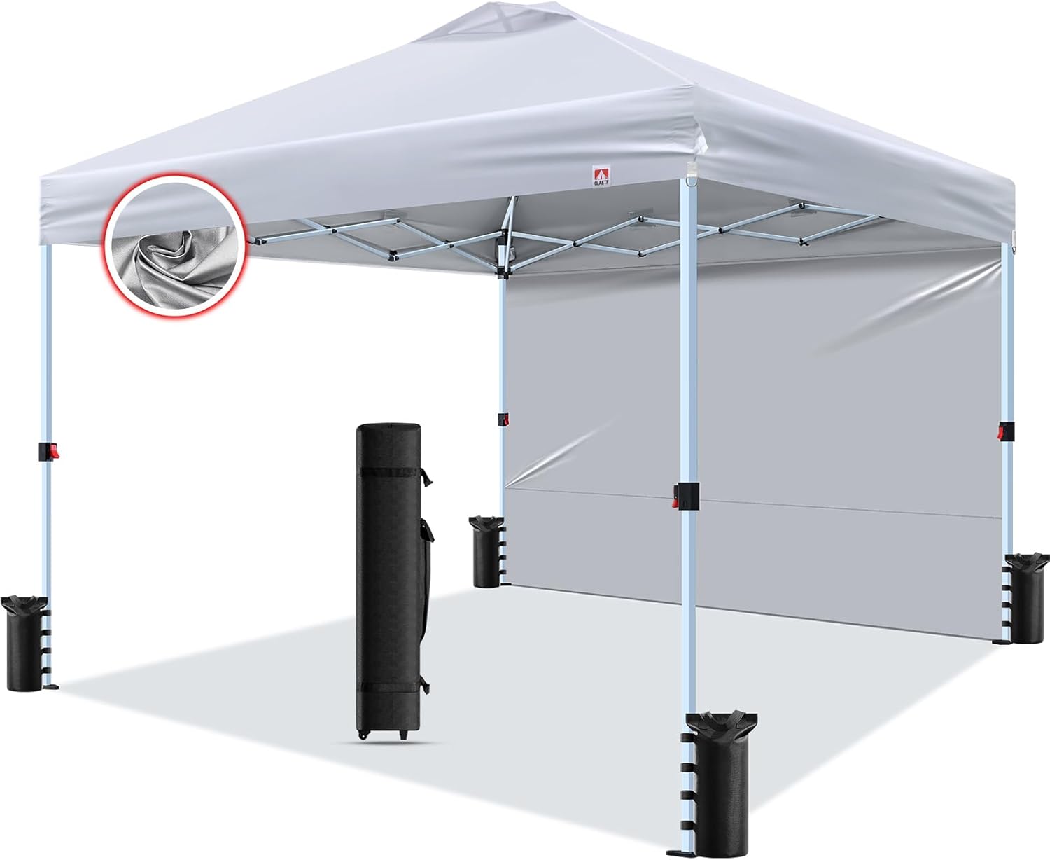 10x10 Pop Up Canopy Tent,10X10FT (White, 10x10FT)