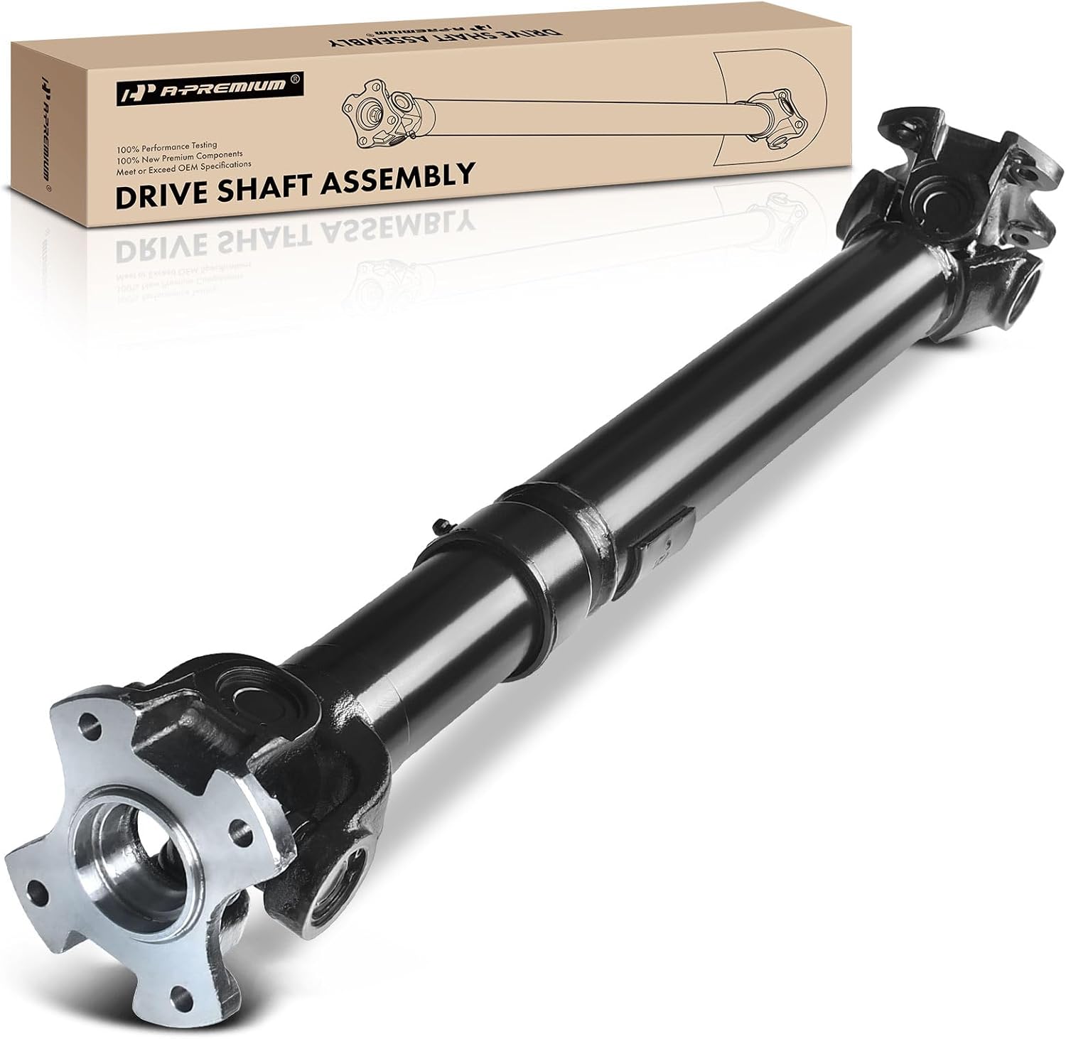 A-Premium Front Complete Drive Shaft Prop Shaft Driveshaft Assembly Compatible with Toyota 4Runner Limited 1999-2000 V6 3.4L Auto Trans, 4Runner 2001-2002 V6 3.4L, [4WD], Replace# 3714035190