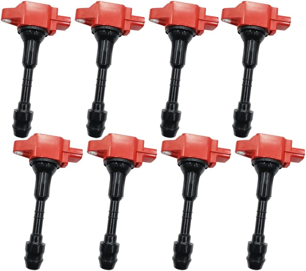Performance Ignition Coil Pack Set Of 8 Compatible With INFINITI QX56 NISSAN ARMADA NV2500 NV3500 TITAN PATHFINDER 5.6 V8 VK56 TB48 New Version Replacement For 22448-ZE00C UF551