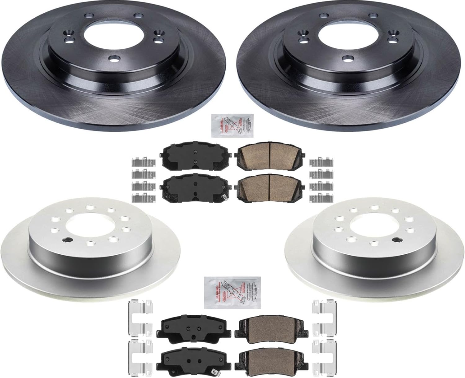 Coated Disc Brake Rotors Ceramic Pads Replacement Parts For Hyundai Sonata 2020-2023 SE & SEL