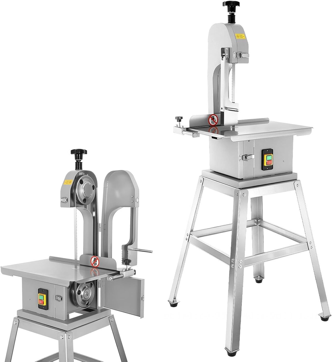 Bone Saw, Durable Butcher Saw, 1500W Electric Bone Cutter Machine & Meat Cutting Bandsaw Machine, 7.8