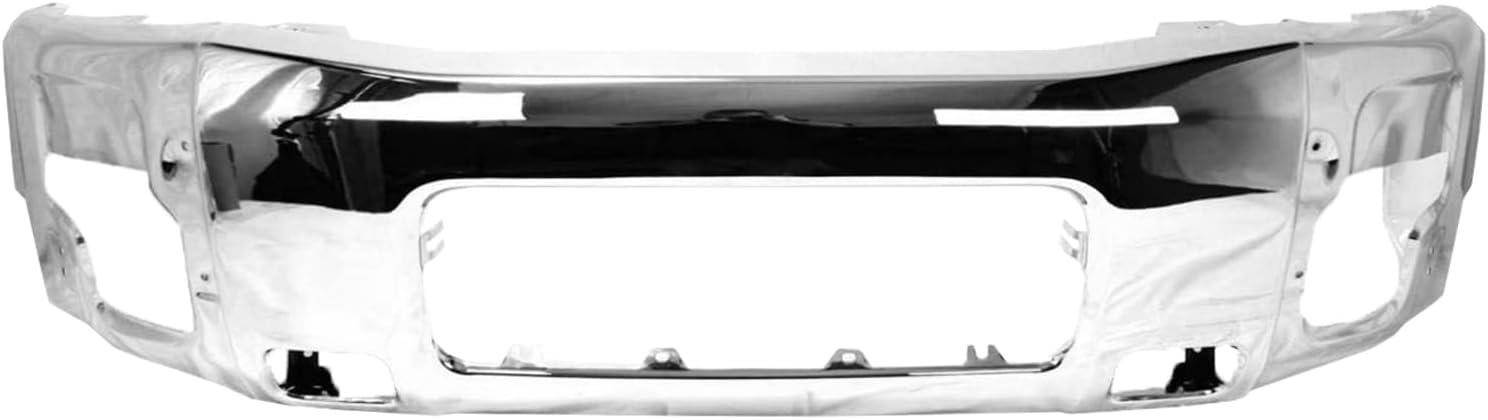 AOLDHYY New Bumper for Nissan Titan 2004-2014 / Armada 2005-2007 Front Bumper Chrome (OEM Number: 62022ZR08A,Parts Link No: NI1002136)
