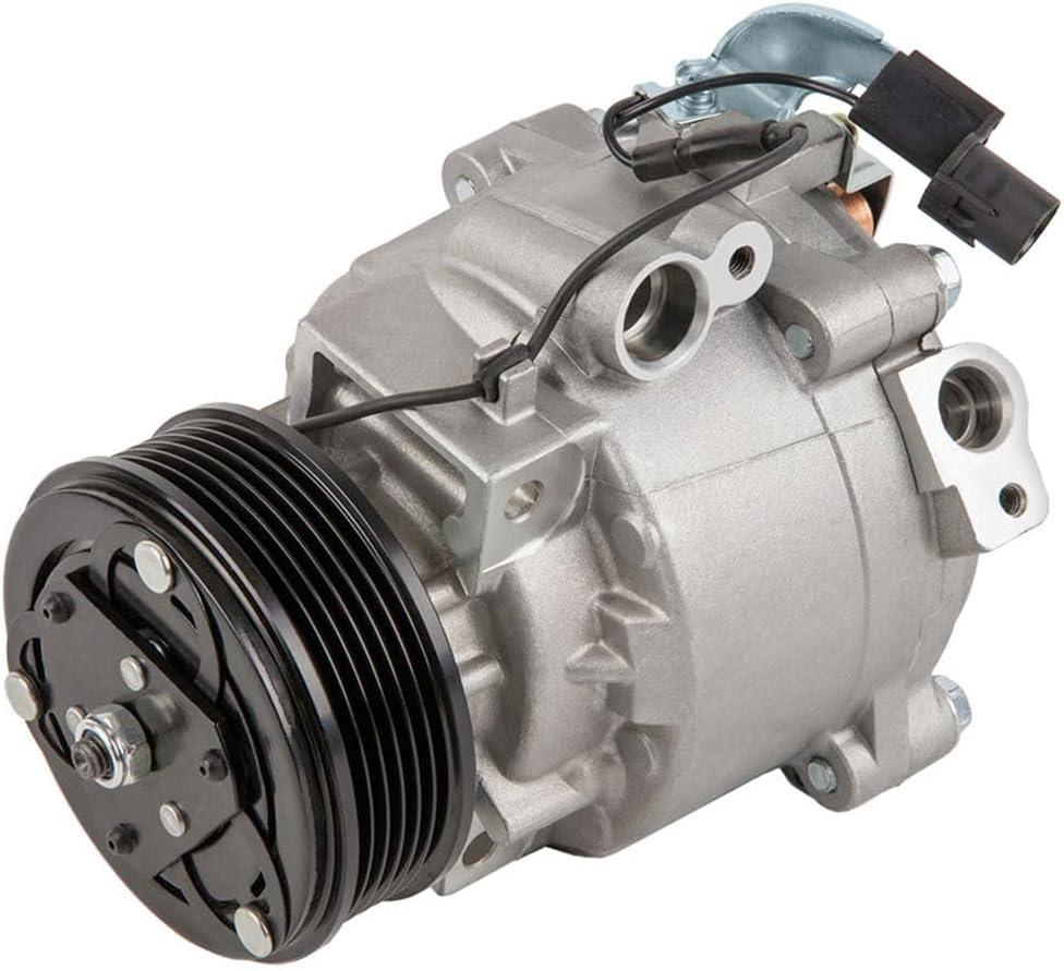 AC Compressor & A/C Clutch For Mitsubishi Lancer Outlander & Outlander Sport Replaces QS90 w/ 6-Groove 95mm Pulley - BuyAutoParts 60-03149NA New